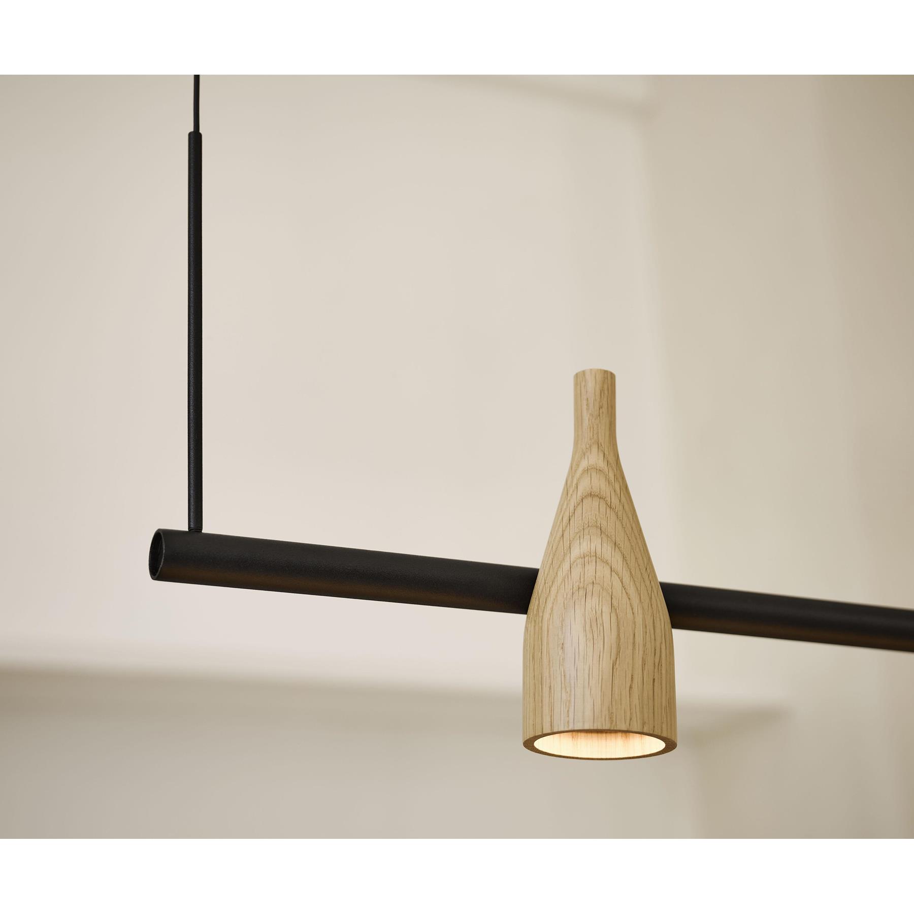 Hollands Licht Timber Line 3 hanglamp LED eiken