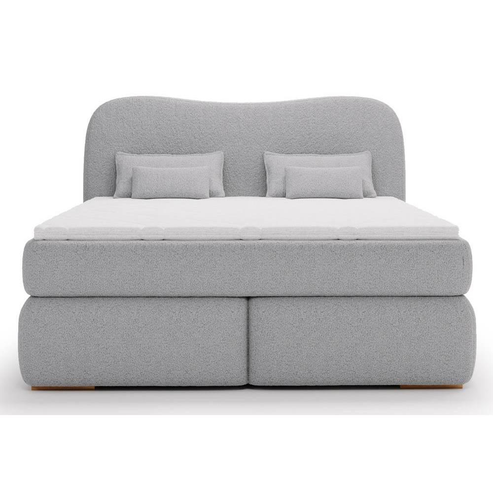 NADUVI Collection Lavelle boxspring bouclé 180 x 200 cm
