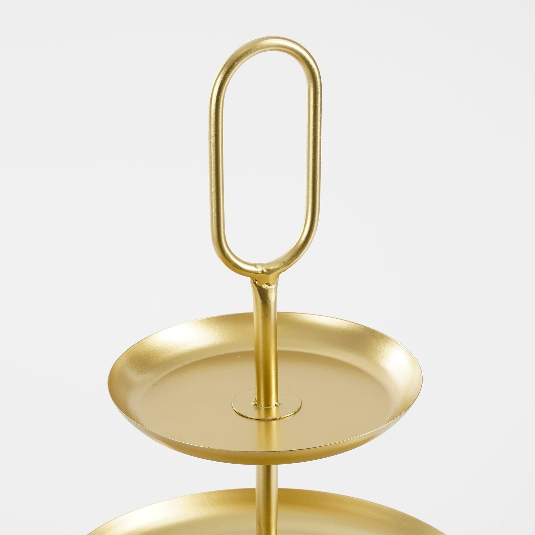 Mica Decorations Rama Etagere 2 Laags - L28 x B28 x H36 cm - Goud