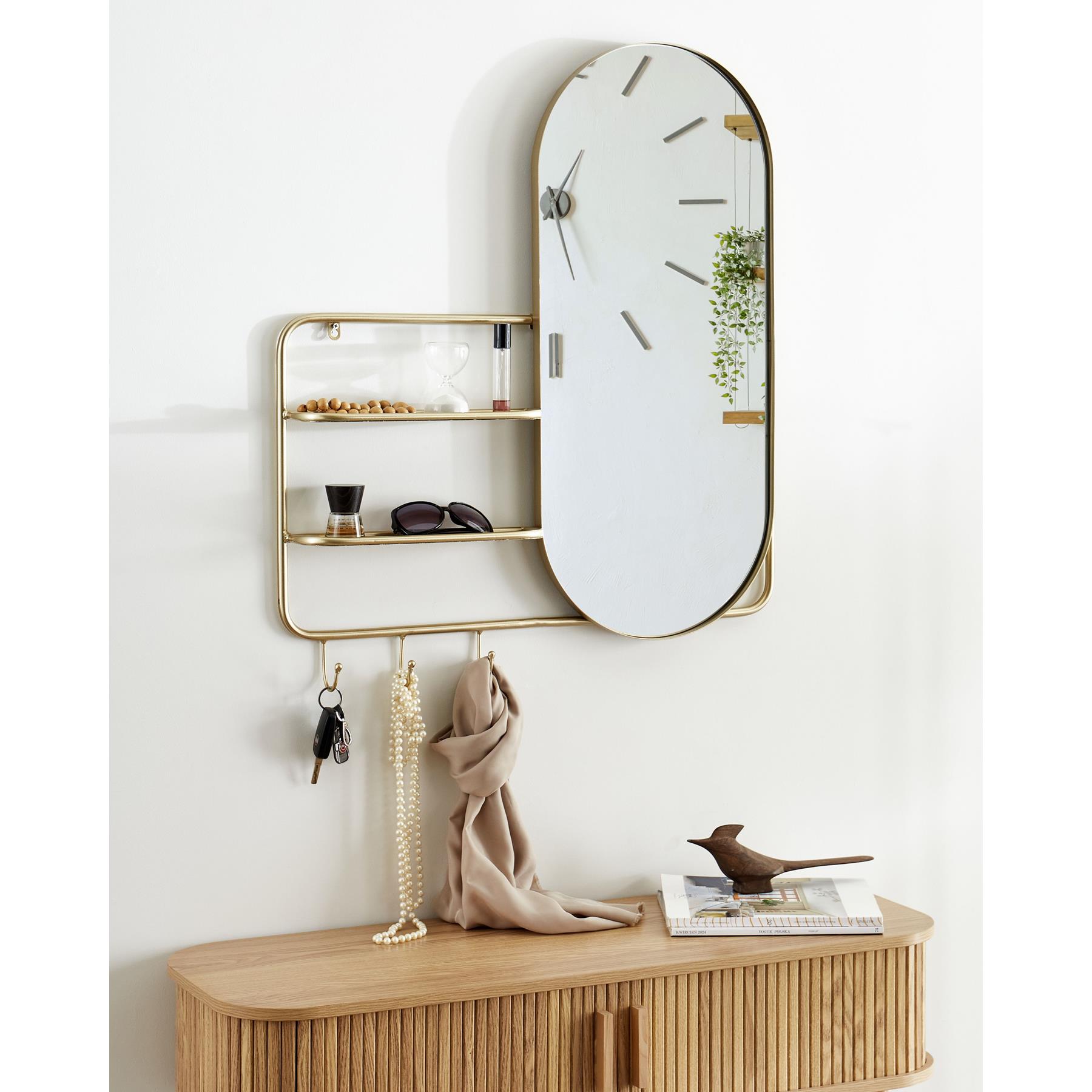 Beliani - BRION - Wandspiegel - Goud - Glas