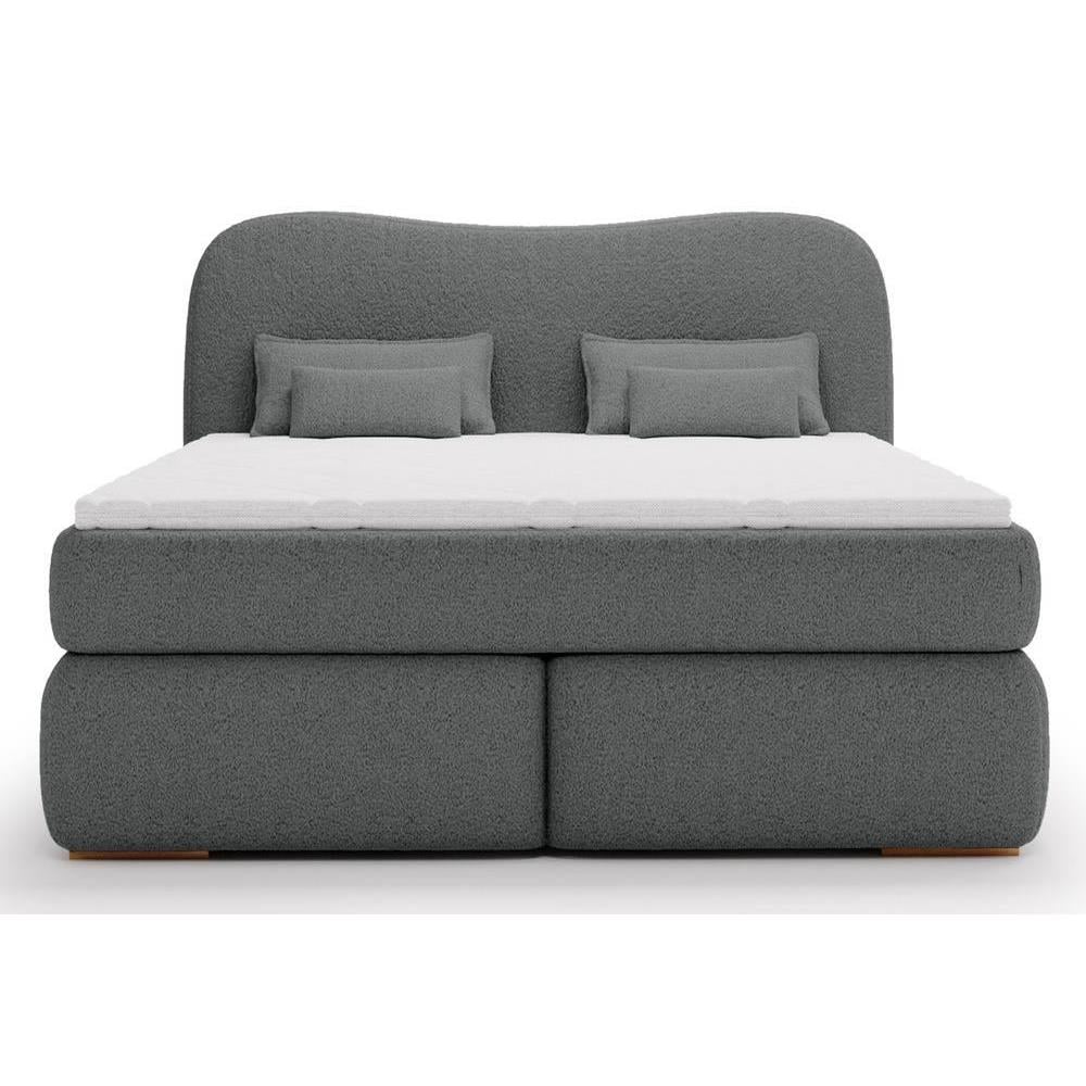 NADUVI Collection Lavelle boxspring bouclé 180 x 200 cm