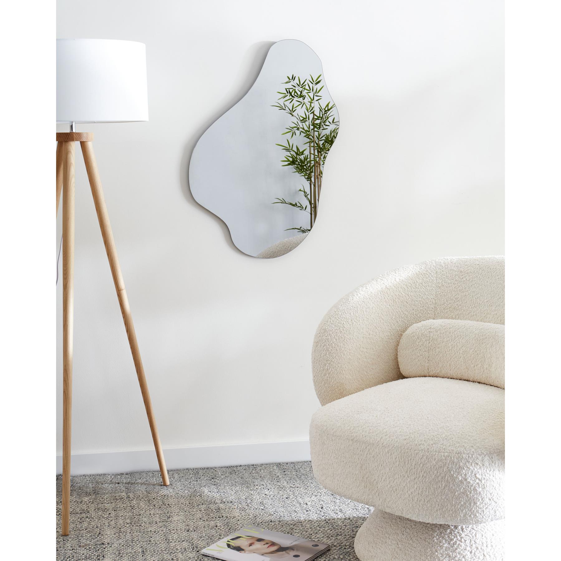 Beliani - HERRY - Wandspiegel - Zilver - Glas