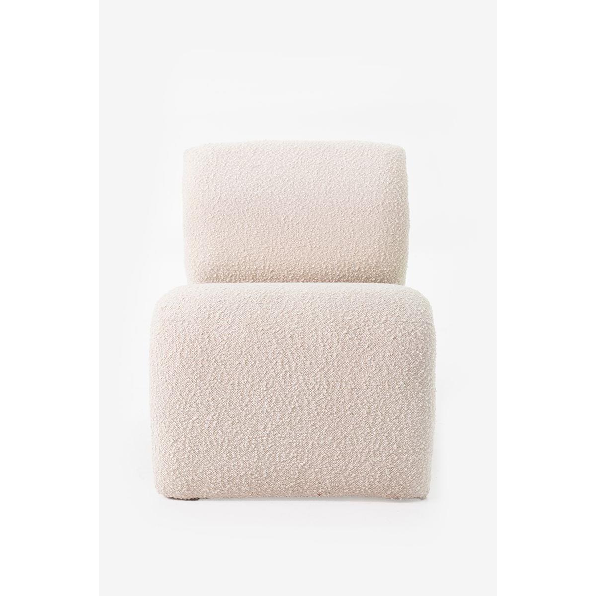 Sissy-Boy Ecru boucle lounge chair
