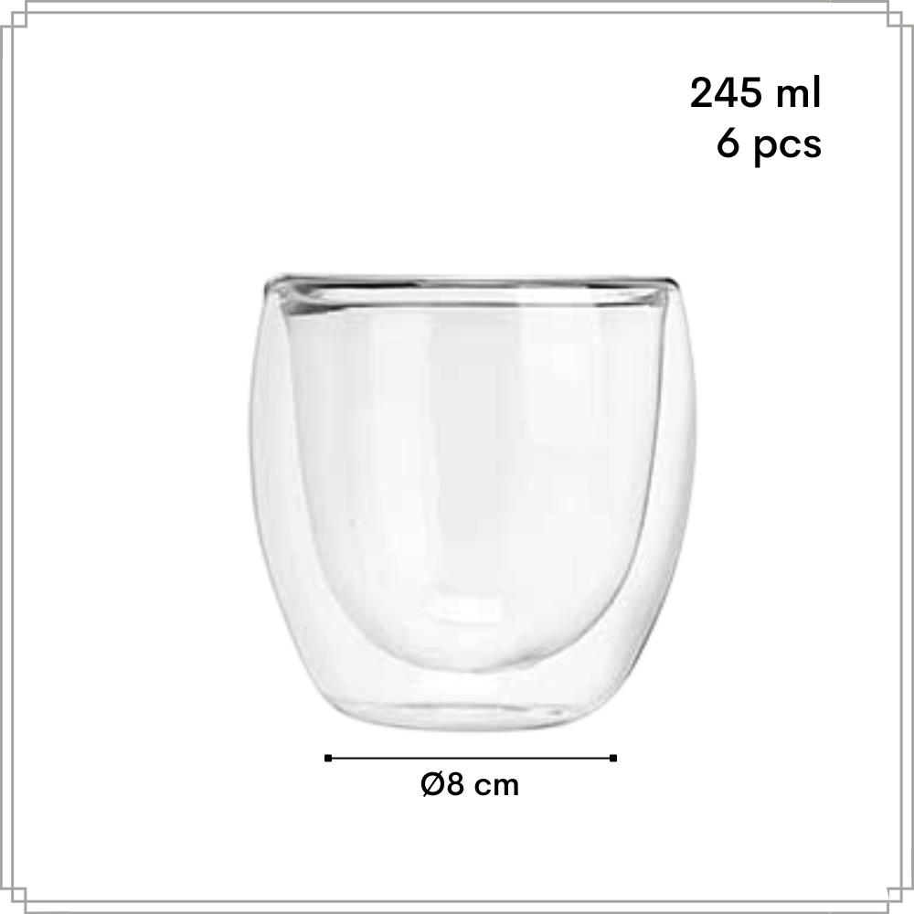 OTIX Dubbelwandige koffieglazen Theeglazen Koffiekopjes Koffietasse...
