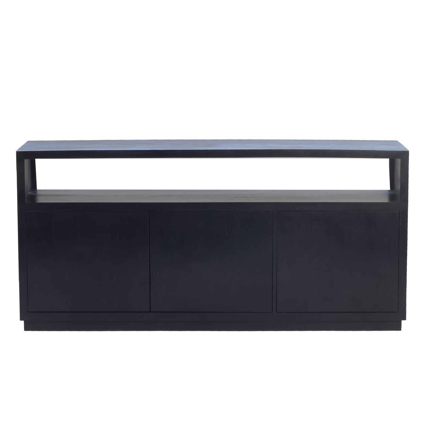 Giga Meubel - Dressoir Zwart Mangohout - Hotel Chique - 180x85x40cm
