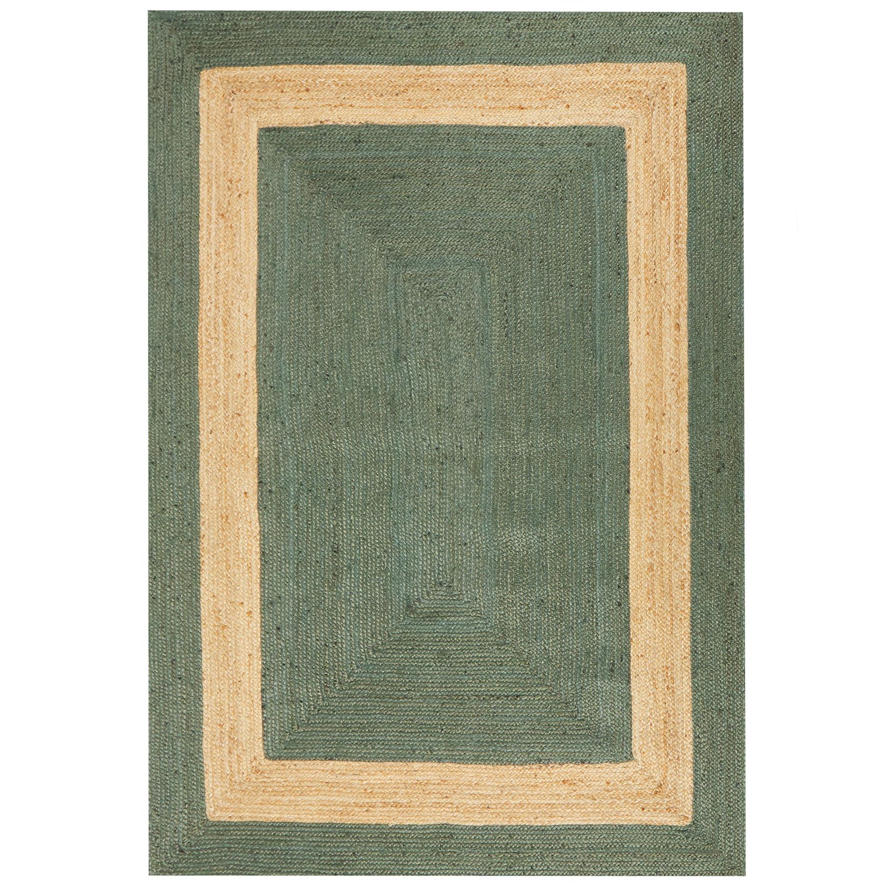Beliani - KARAKUYU - Vloerkleed - Groen - 160 x 230 cm - Jute