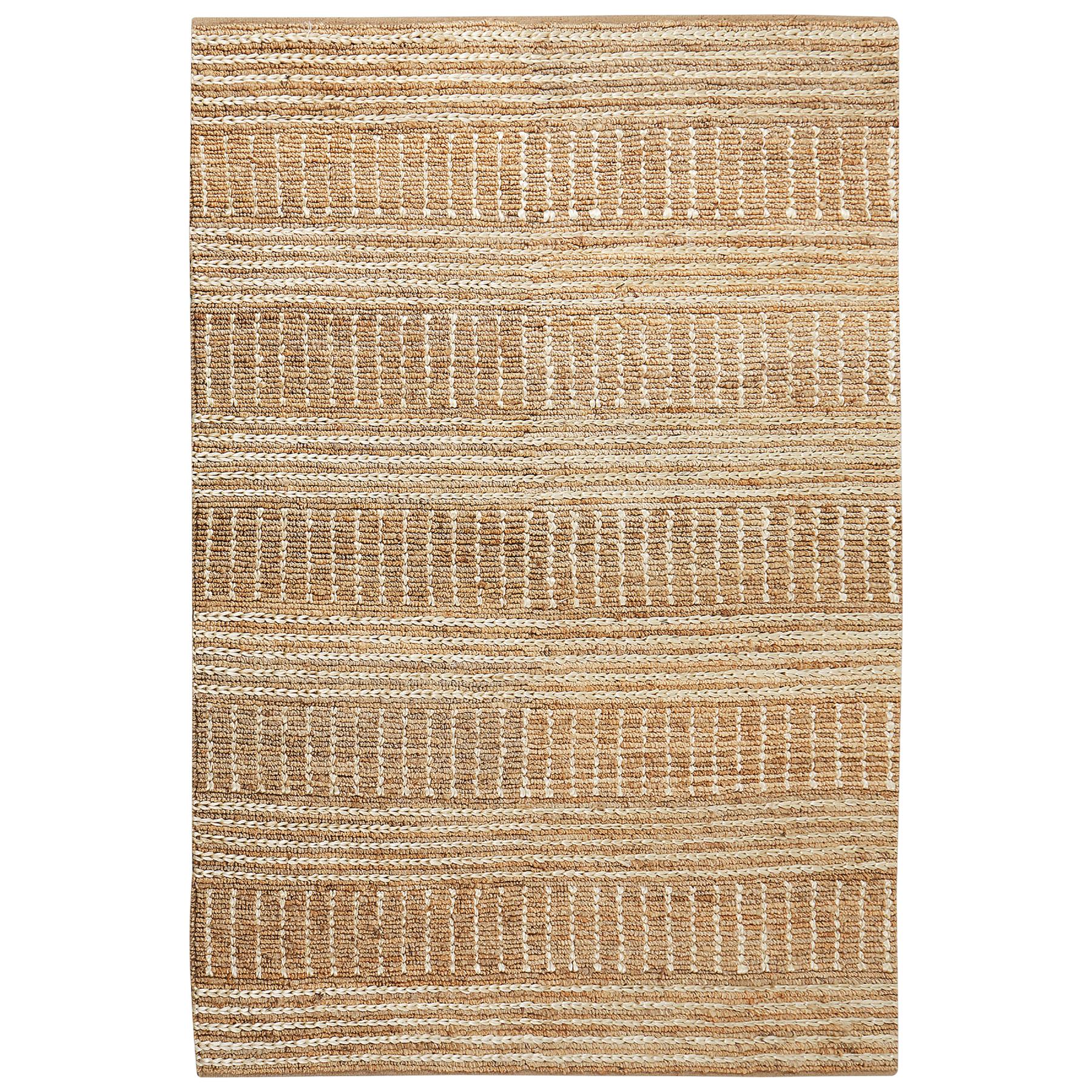 Beliani-KAMBERLI-Laagpolig vloerkleed-Beige-200 x 300 cm-Jute