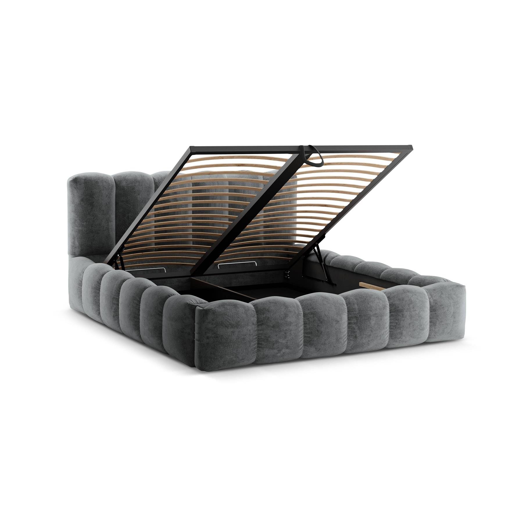 Micadoni Bedframe met opbergvak Lupine 200 x 200 cm