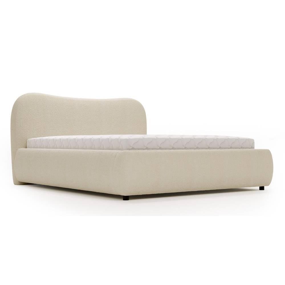 NADUVI Collection Lavelle bedframe bouclé met opbergvak 160 x 200 cm
