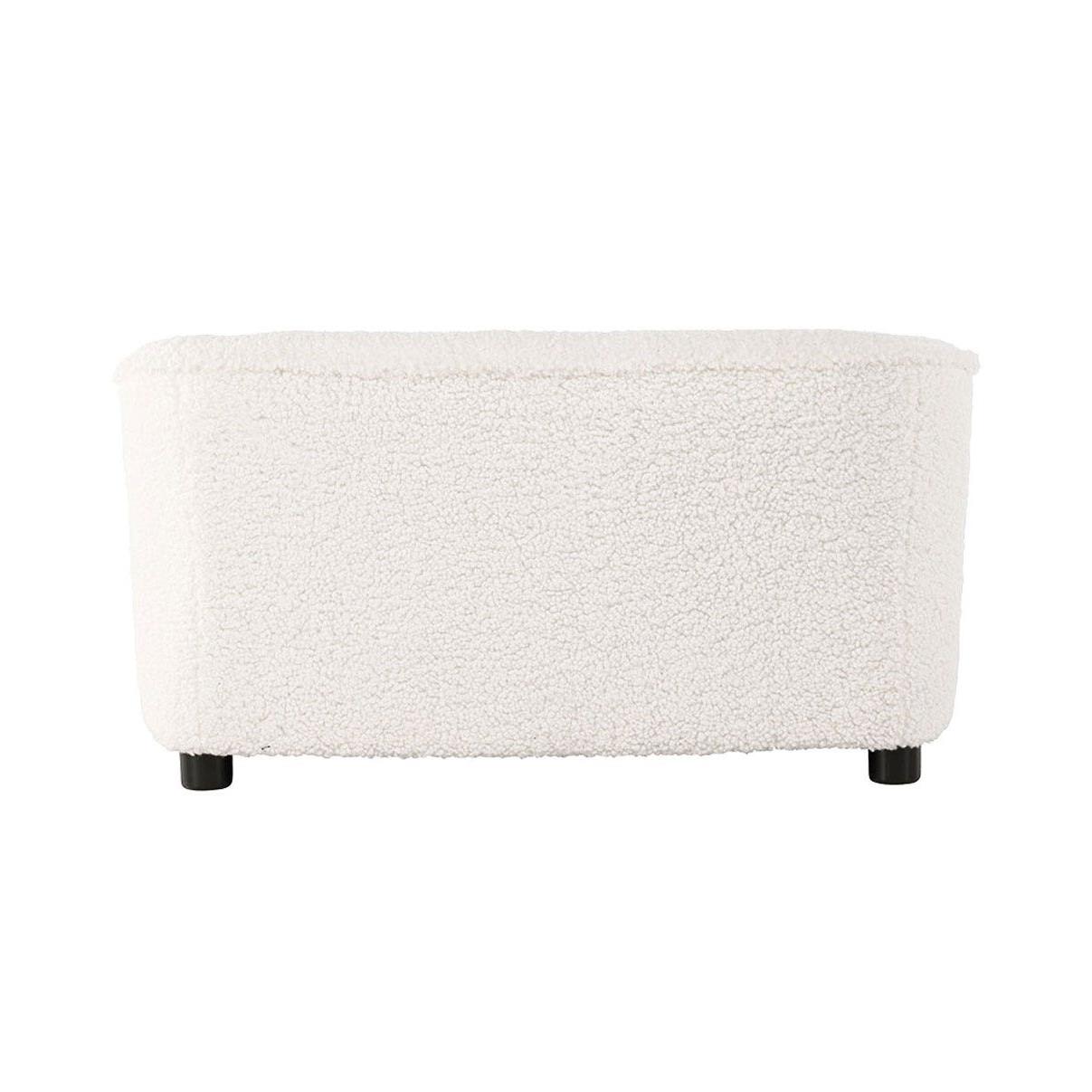 Nest living Olaf teddystof kinderbankje wit