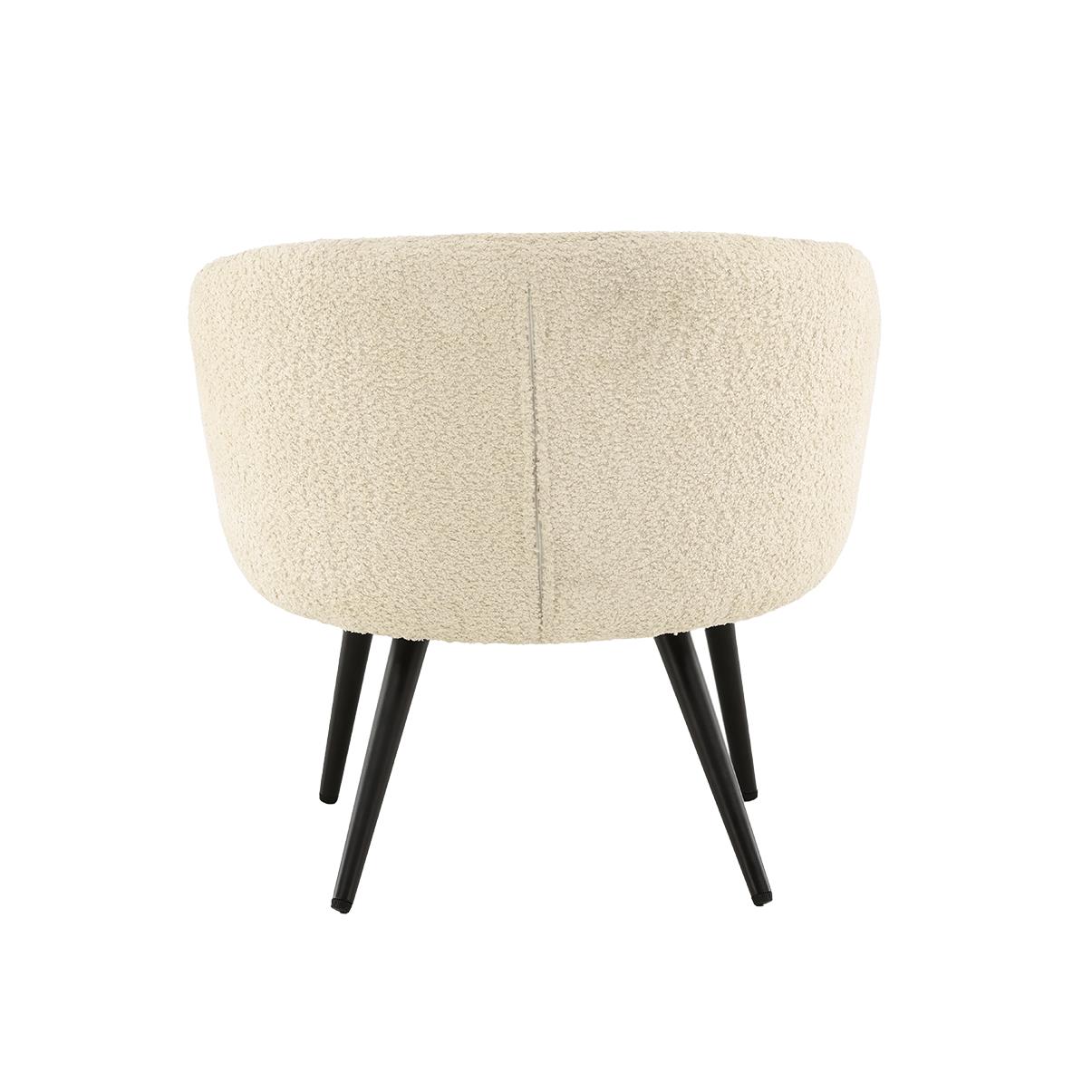 Nest living Annika kinderfauteuil teddystof - gebroken wit