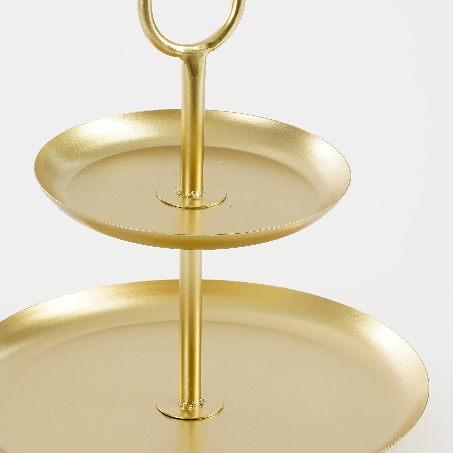 Mica Decorations Rama Etagere 2 Laags - L28 x B28 x H36 cm - Goud