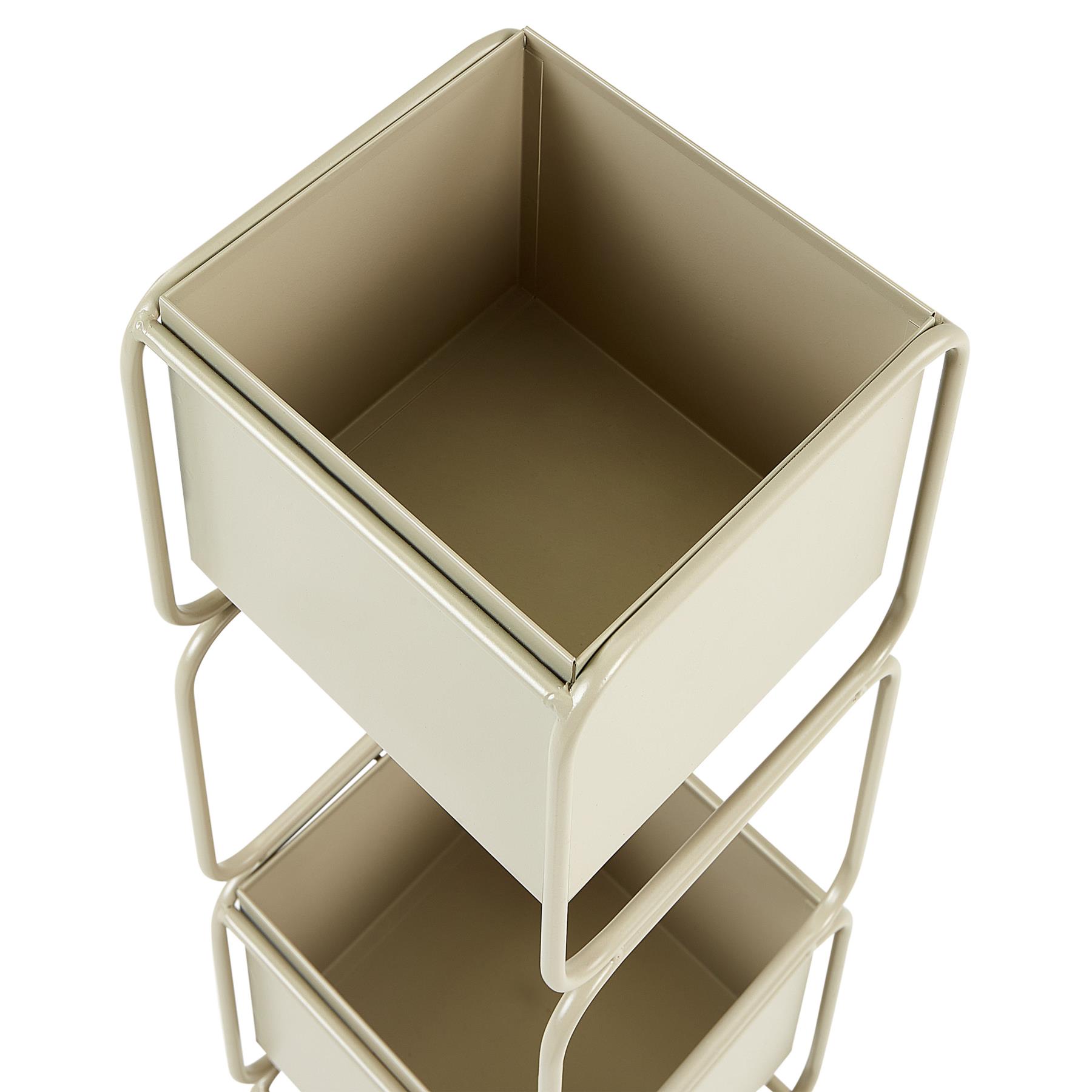 Beliani - COTINUS - Bloempot - Beige - Metaal