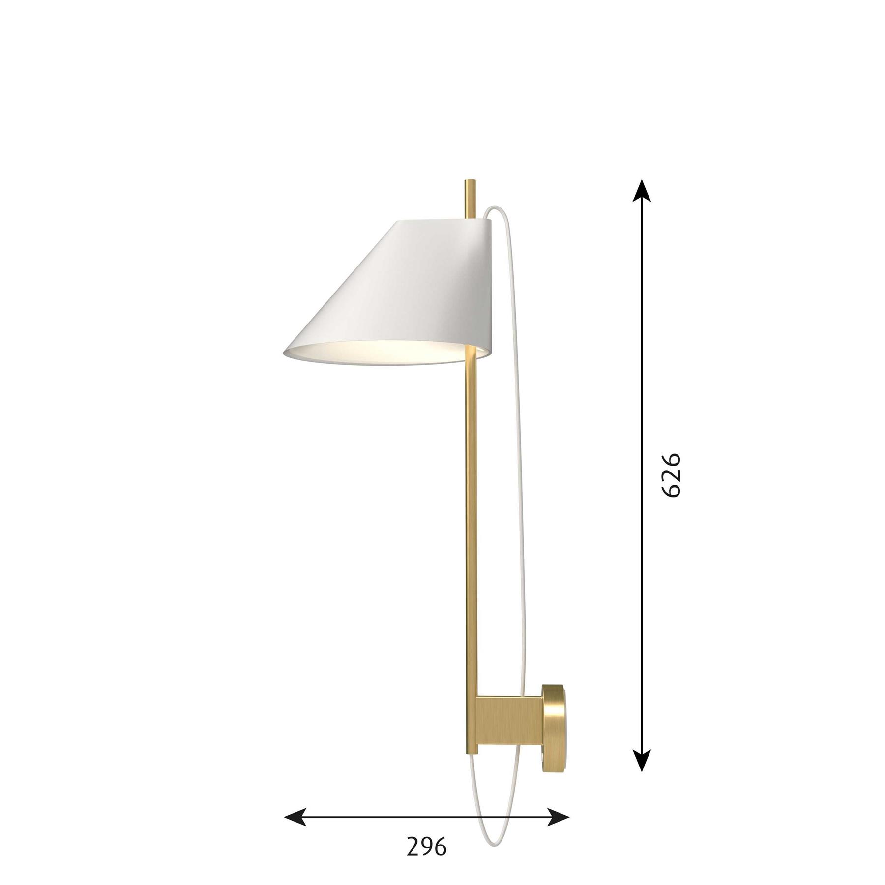 Louis Poulsen Yuh wandlamp LED messing wit