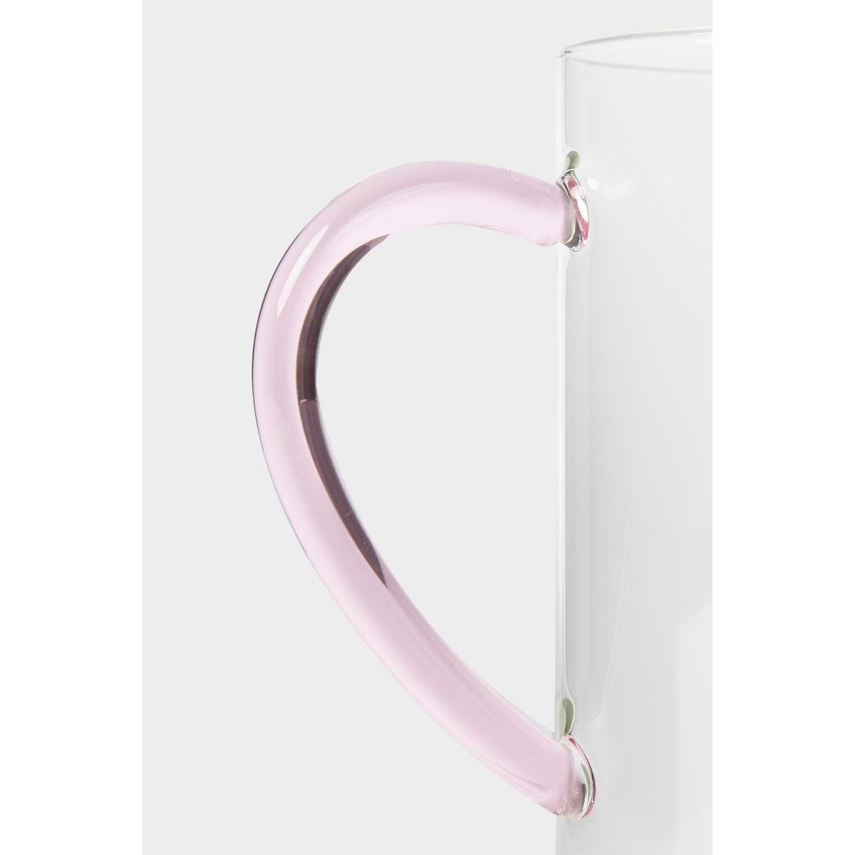 Sissy-Boy Glazen karaf met roze hartje aan de binnenkant