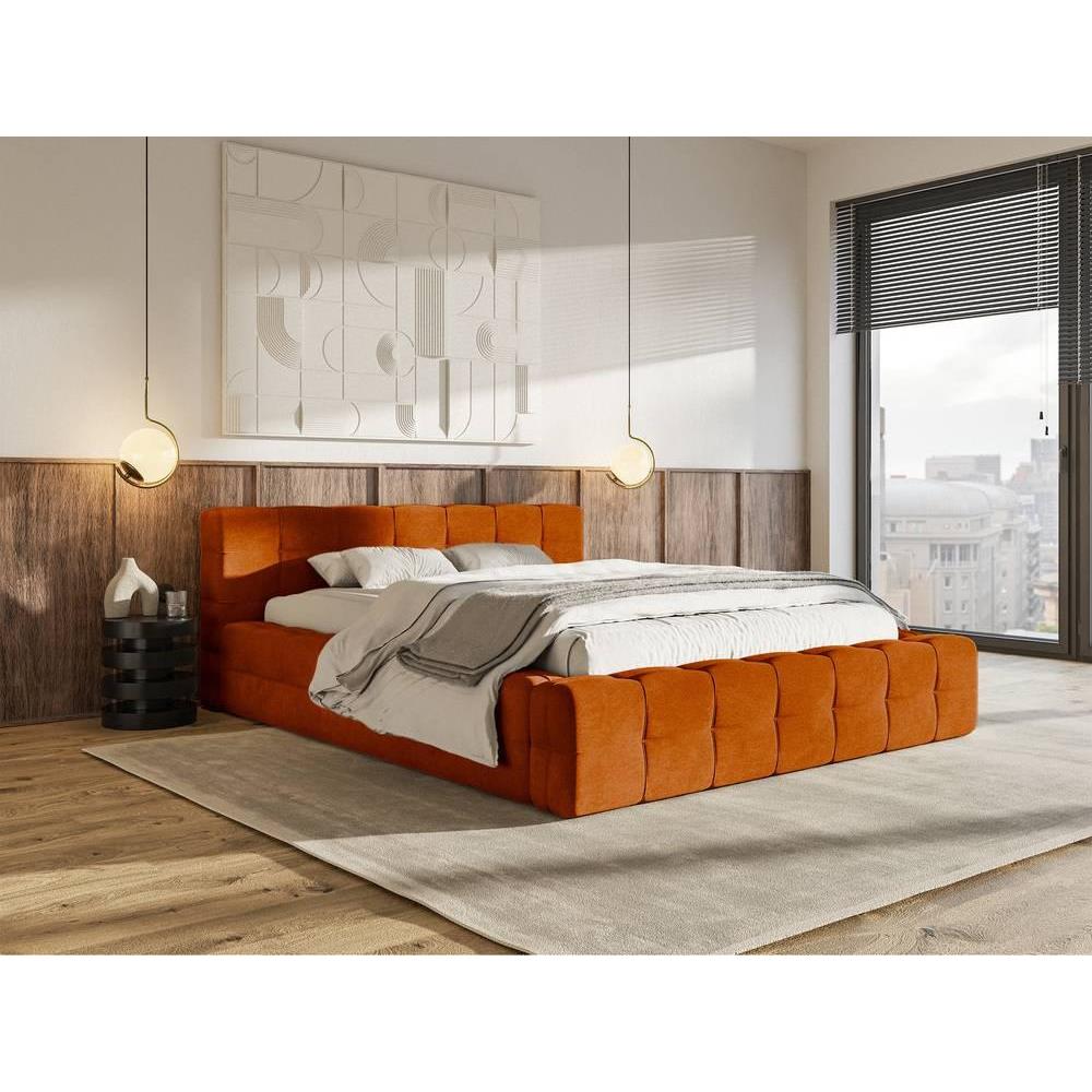 Selsey Design Tilly bedframe velvet met opbergvak 140 x 200 cm