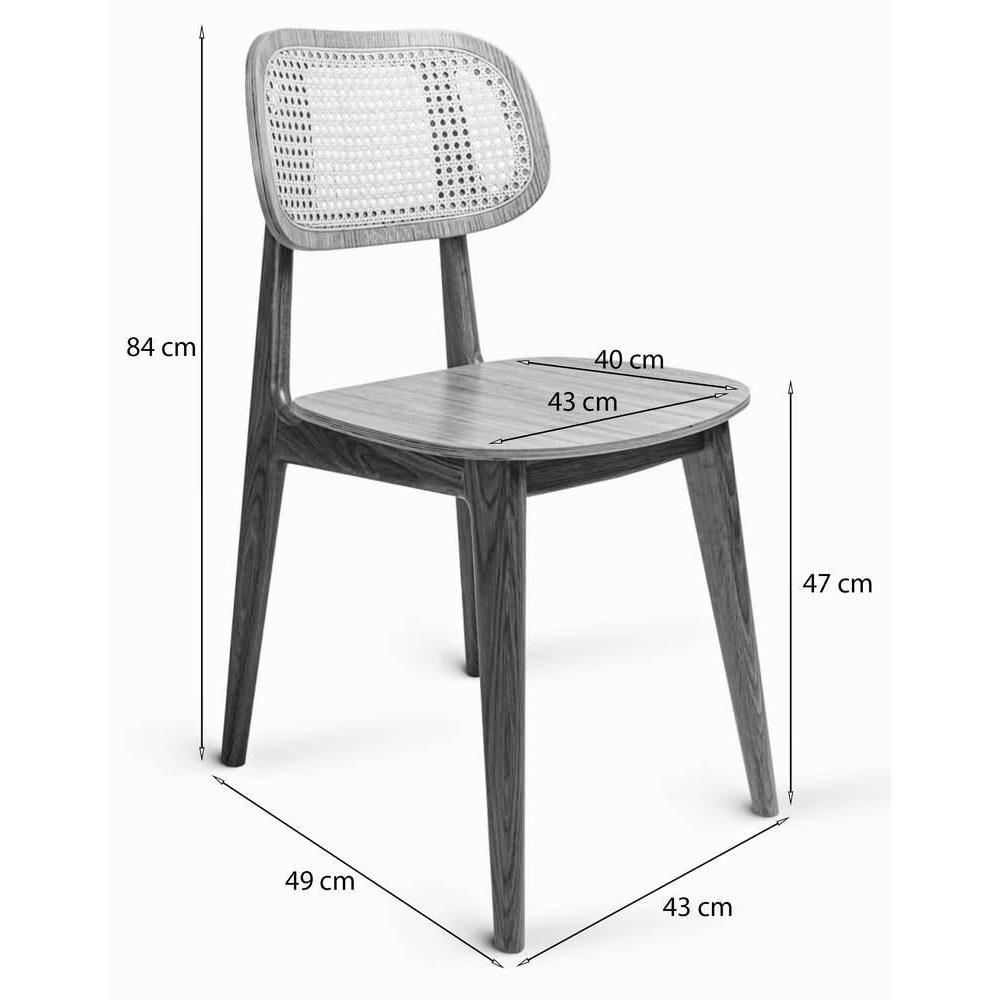 NADUVI Collection Set van 2 eetkamerstoelen Yuul