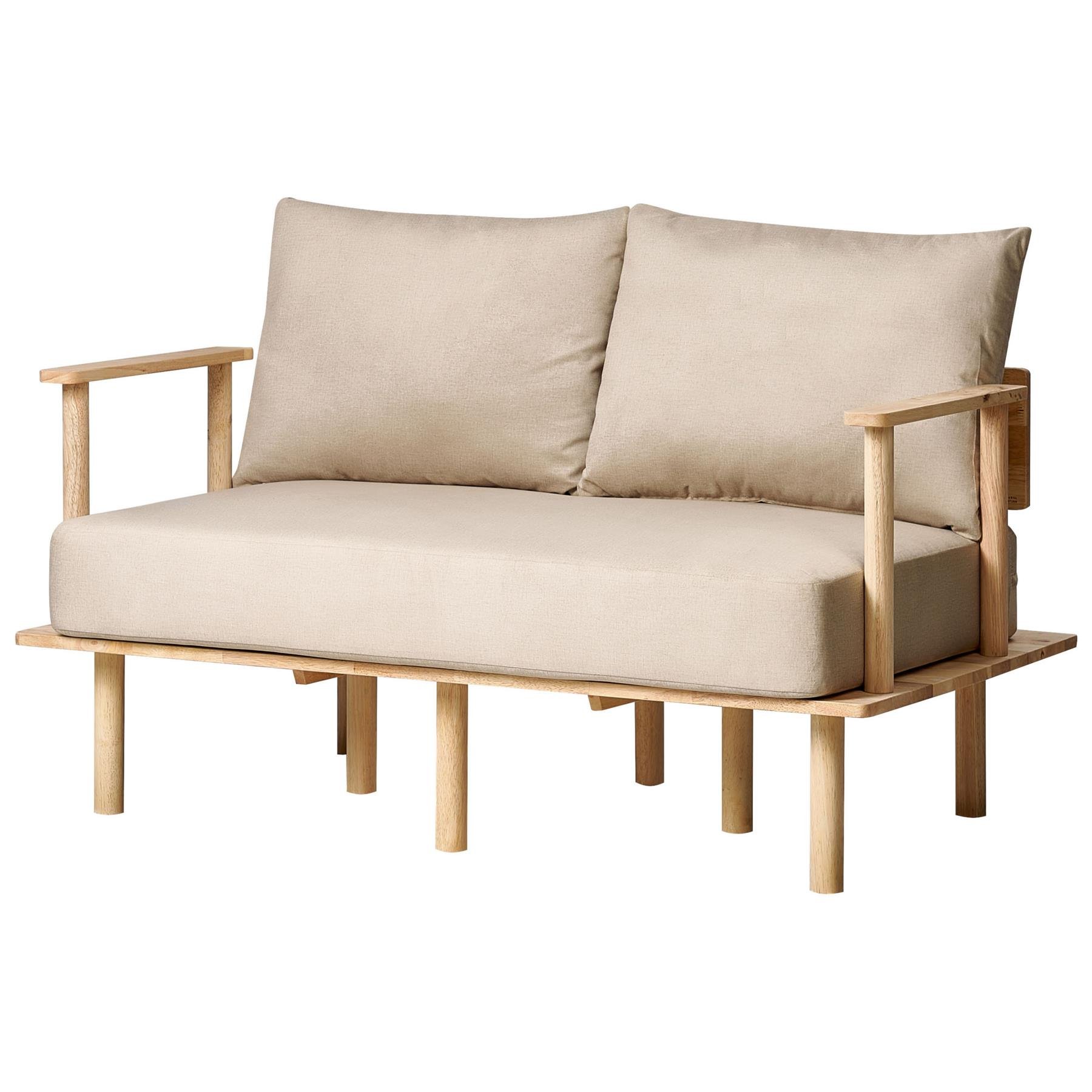 Beliani - ASKER - Woonkamer set - Beige - Polyester