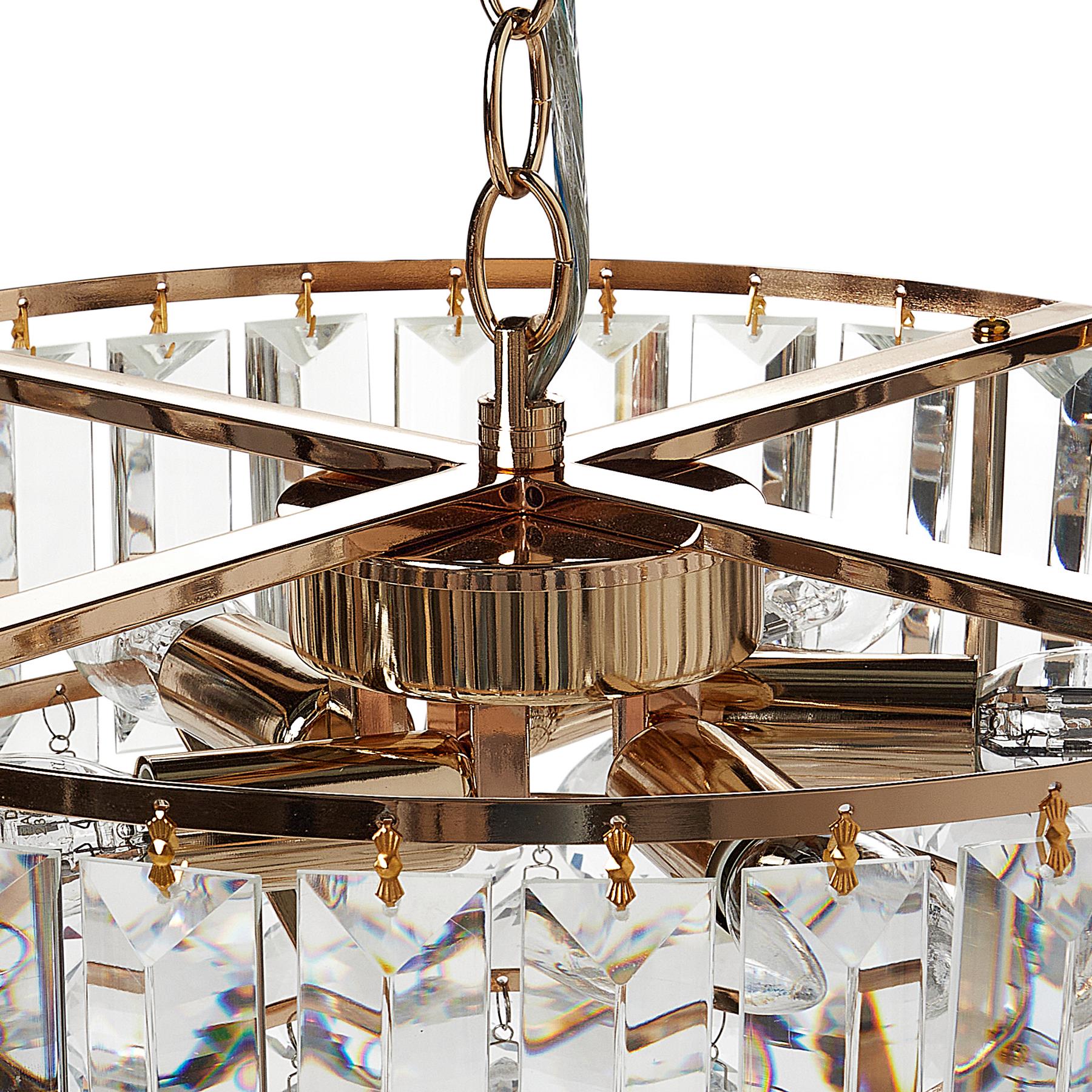 Beliani - ACHEIRO - Kroonluchter - Goud - 49 cm - Kristal