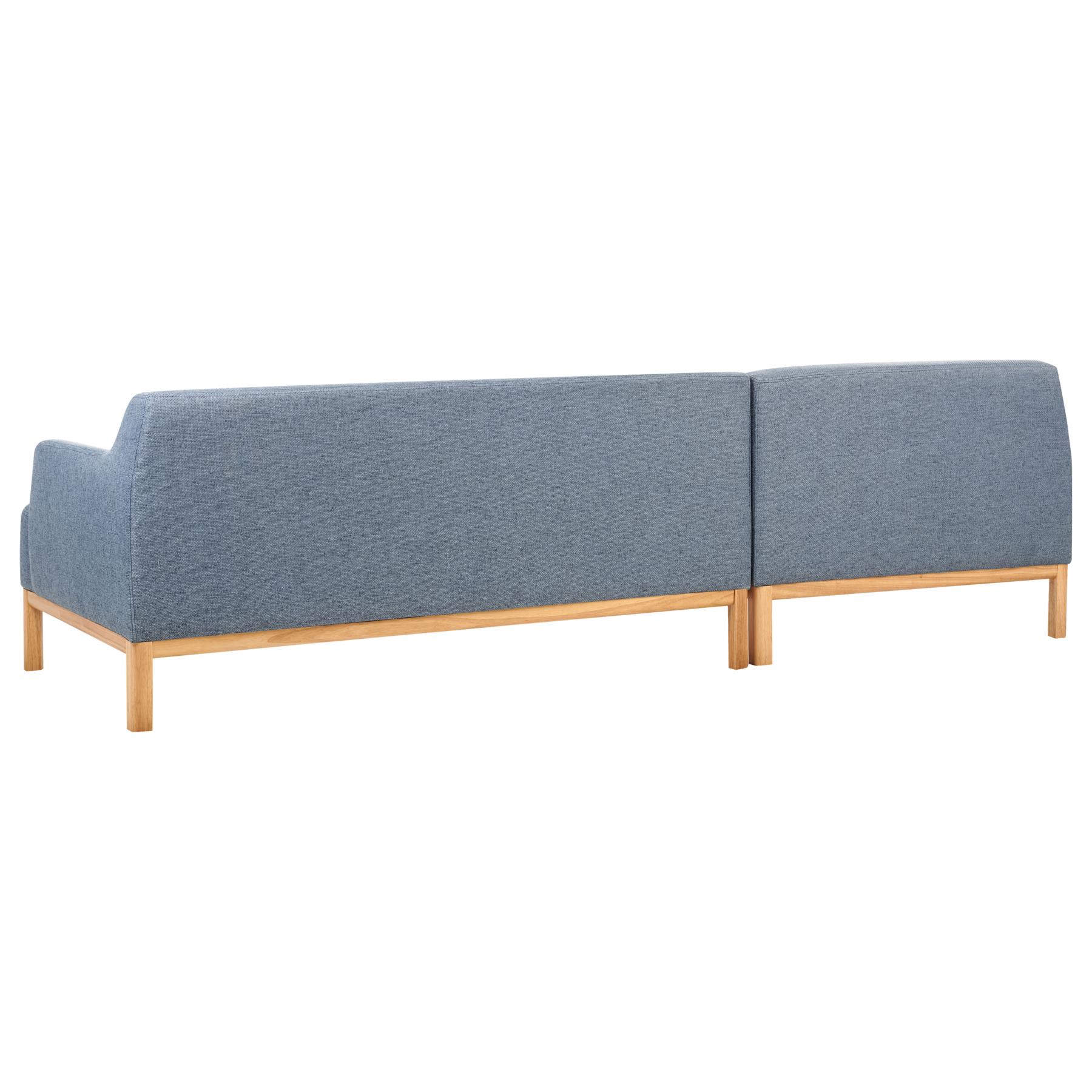 Beliani - SOSJO - Hoekbank - Blauw - Rechtszijdig - Polyester