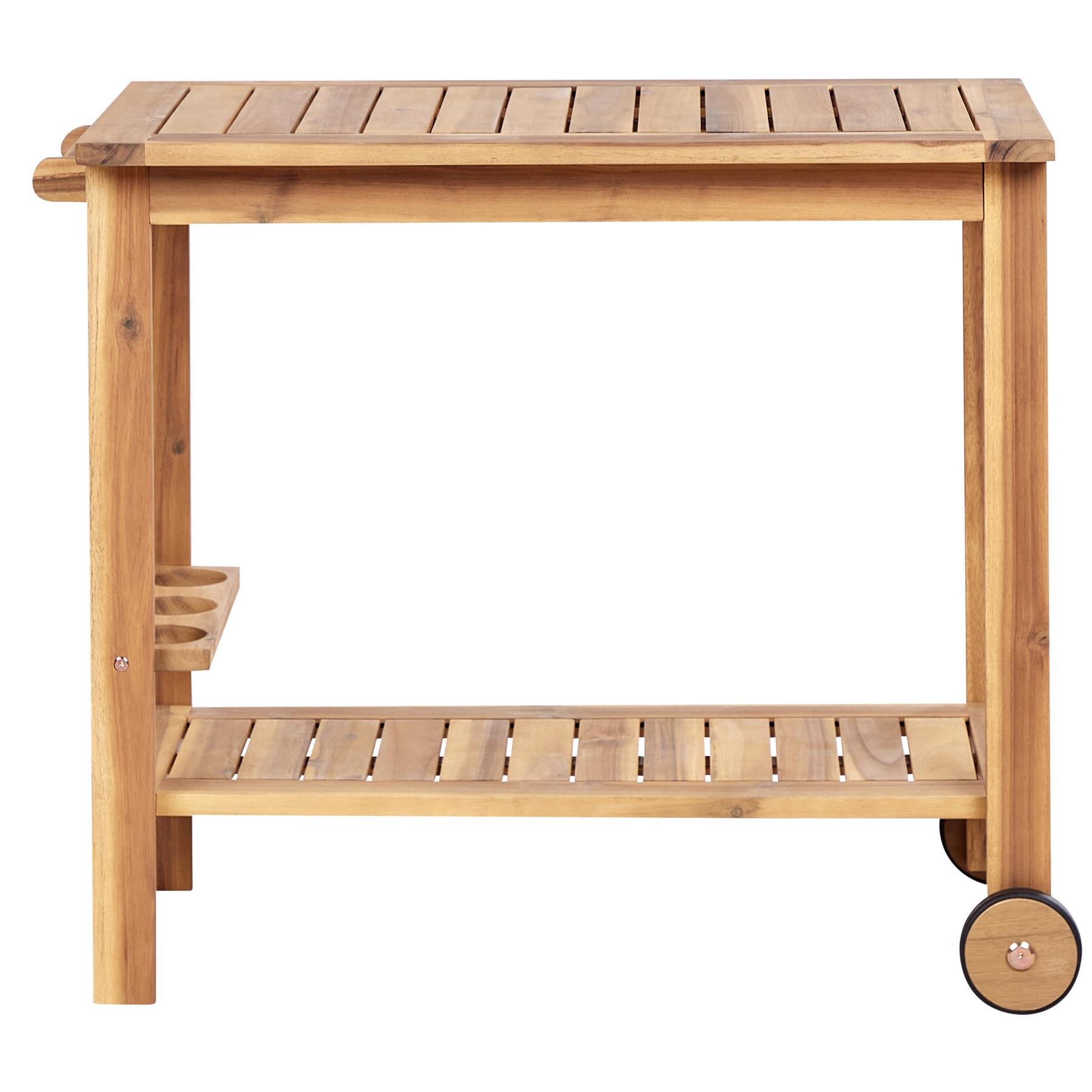 Beliani - SASSARI II - Trolley - Lichte houtkleur - Acaciahout