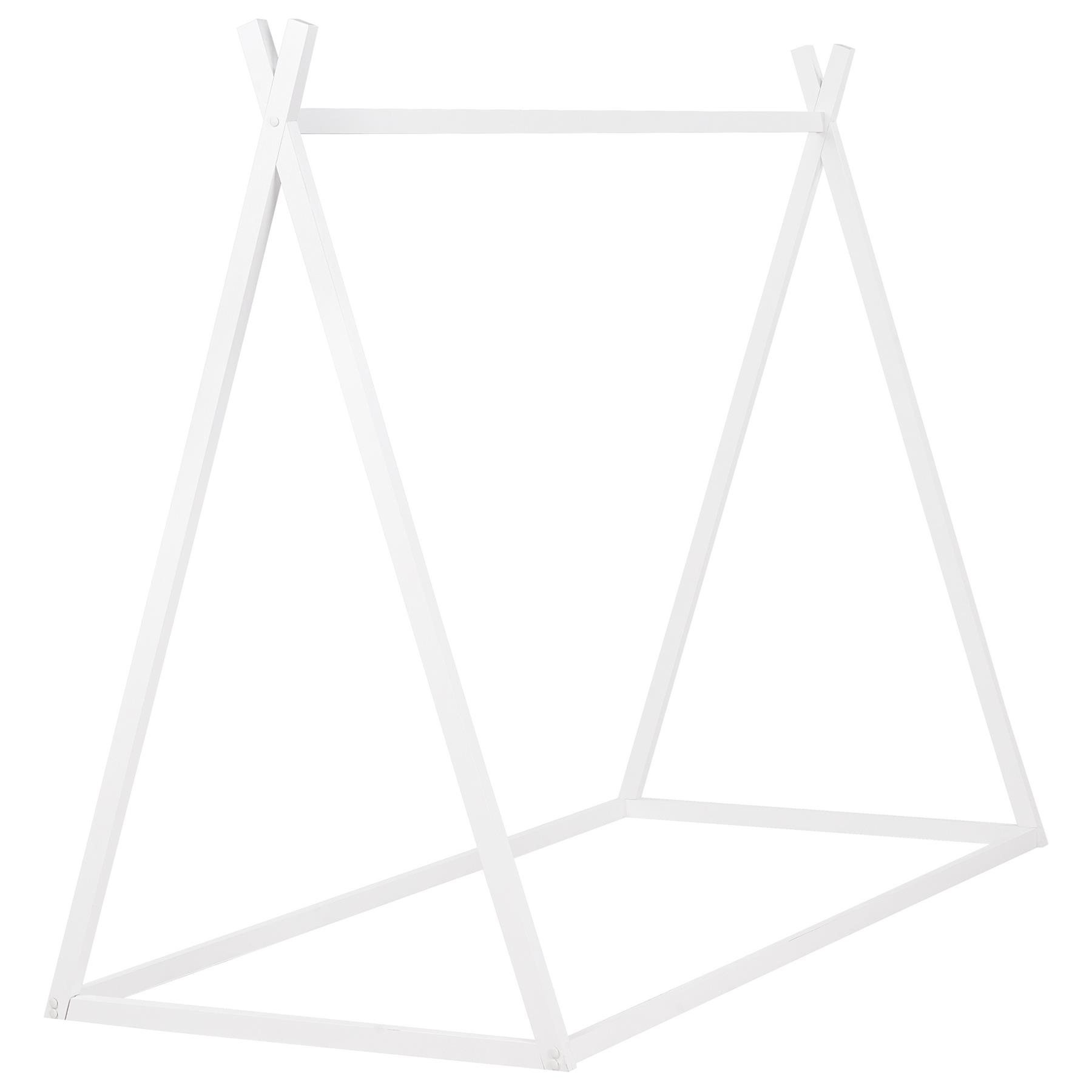 Beliani - SAURAT - Kinderbed - Wit - 90 x 200 cm - Dennenhout