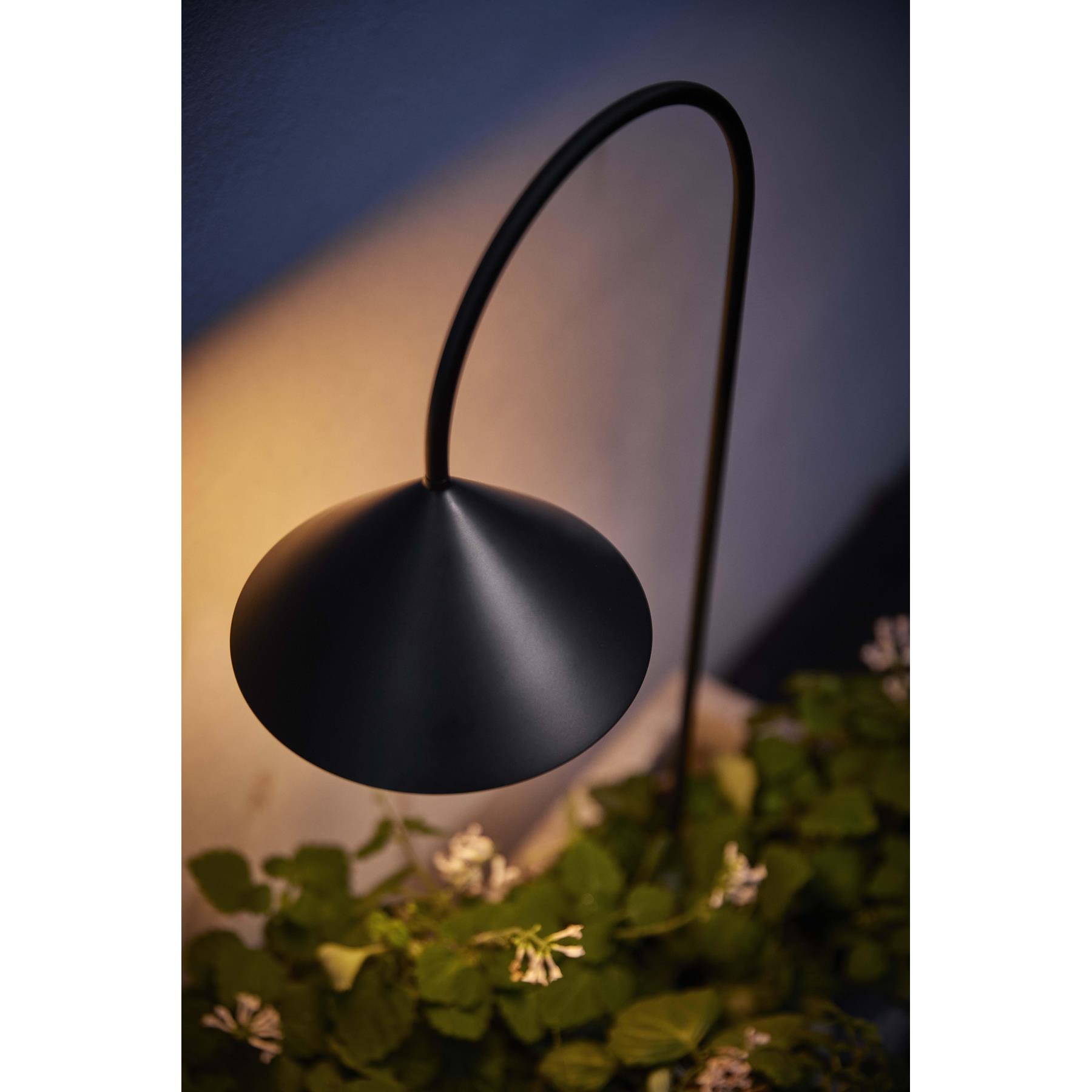 Frandsen Grasp sokkellamp H60 LED oplaadbaar matt black
