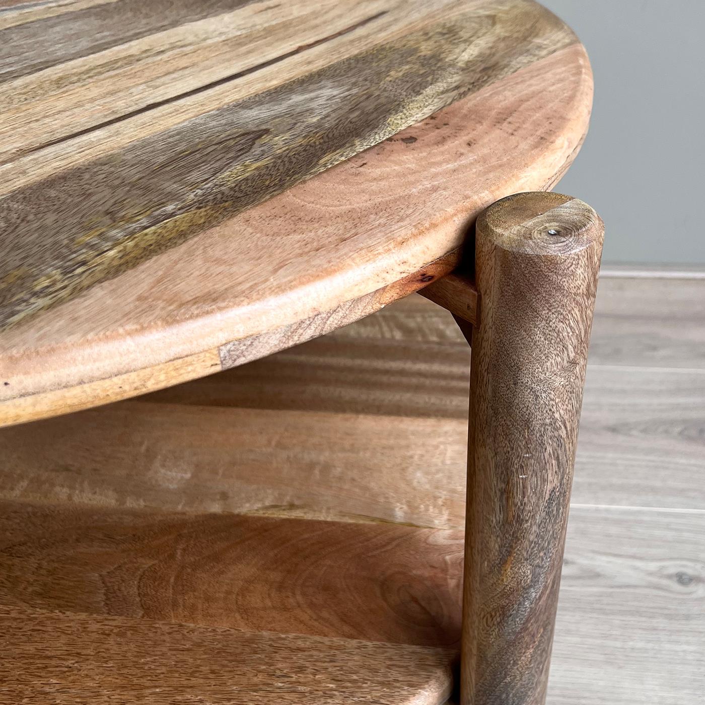 Old Inn - Mango salontafel naturel rond 65 cm