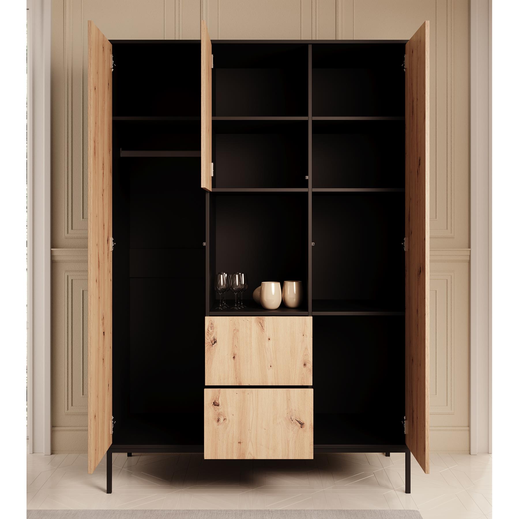 Meubella Kledingkast Lagos - Eiken - 135 cm