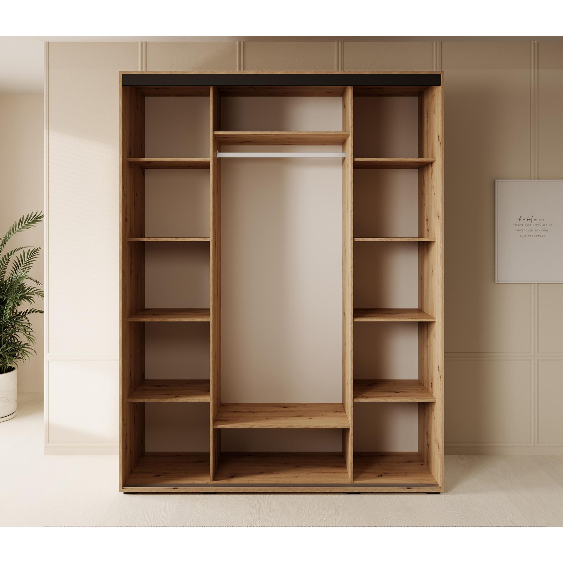 Meubella Kledingkast Dreamer - Eiken - 180 cm