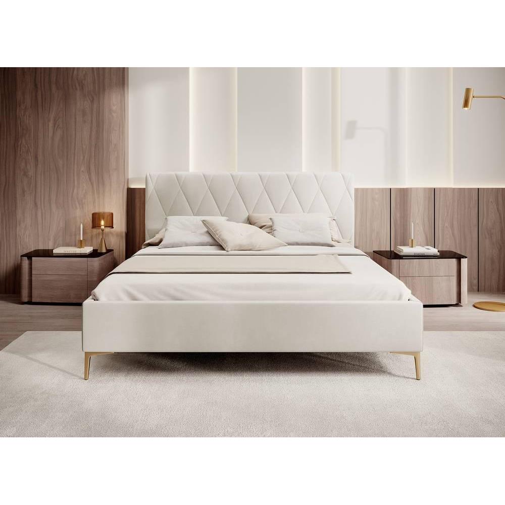NADUVI Collection Ticaro Bedframe - 140 x 200 cm - Beige