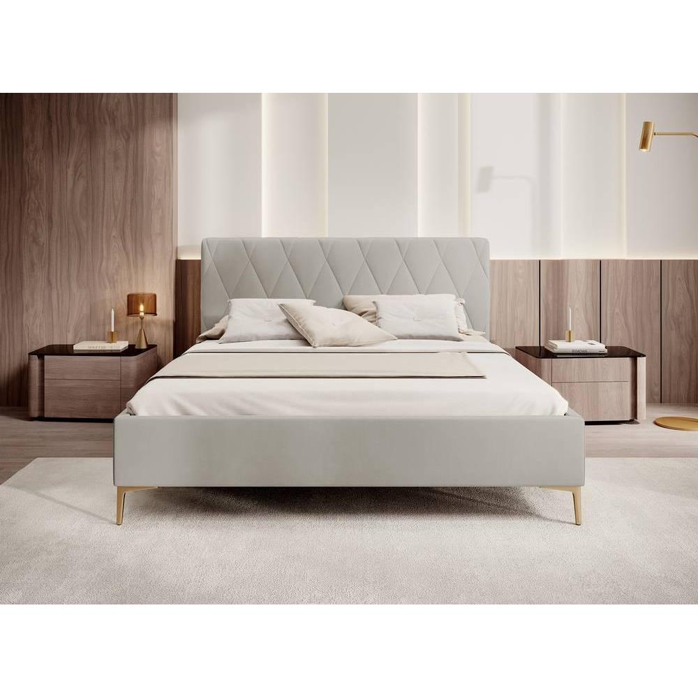 NADUVI Collection Ticaro Bedframe - 160 x 200 cm - Crème