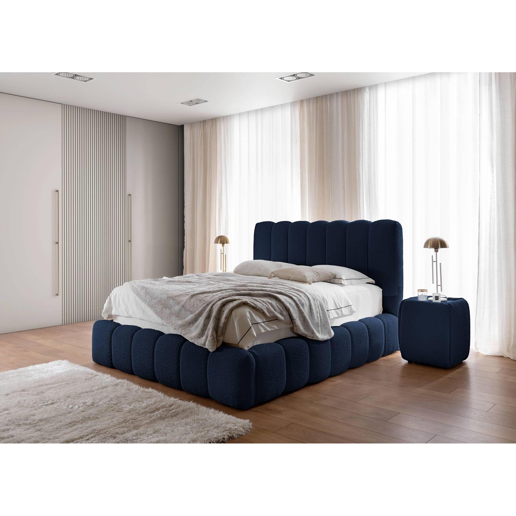 by fonQ Dawn Bedframe - 200 x 200 cm - Donkerblauw