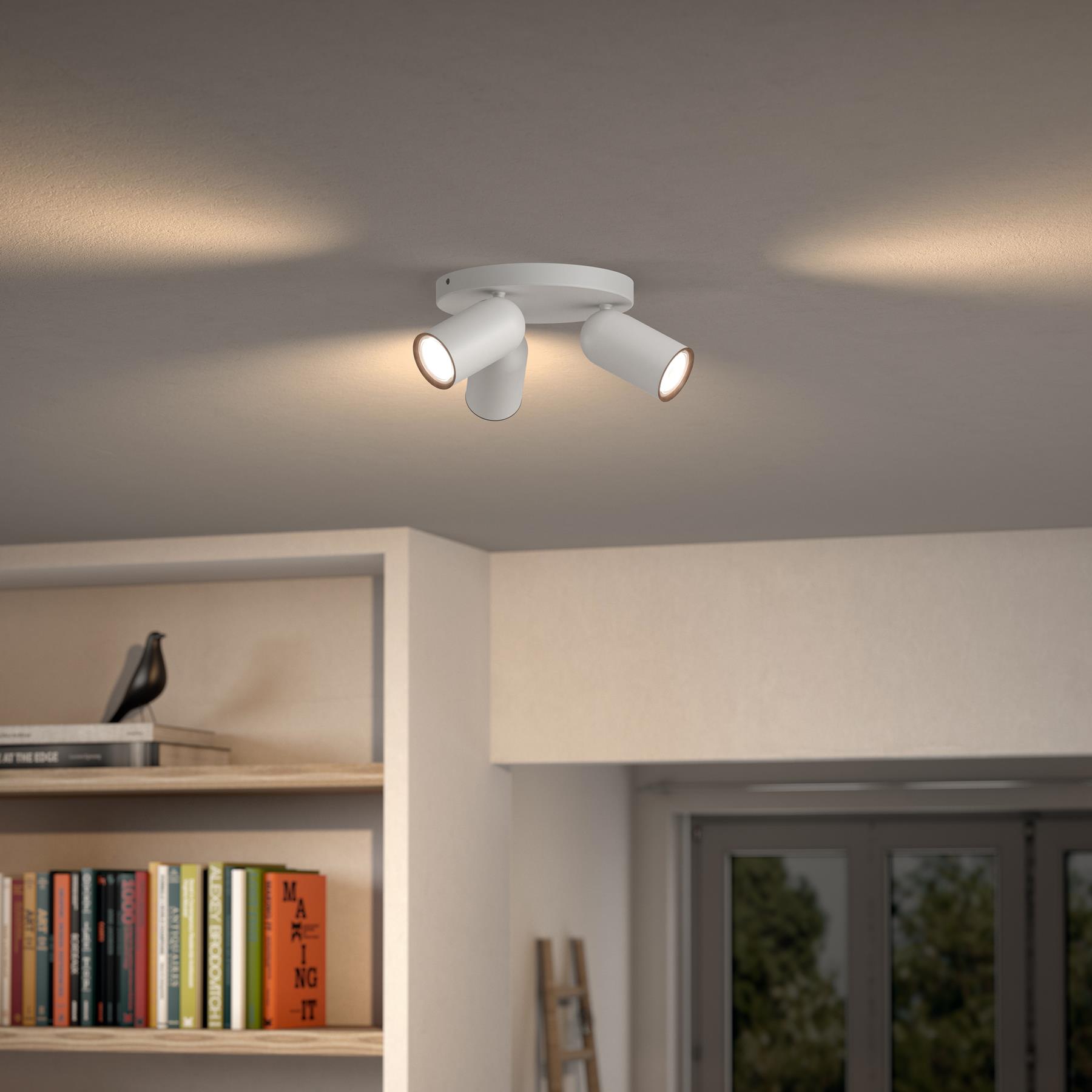 Philips Pongee Opbouwspot - Wit 3 Lichtpunten