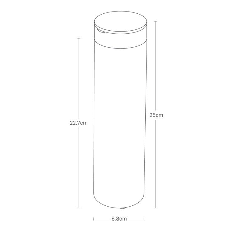 Yamazaki Tissuebox Rond - Tower - Zwart