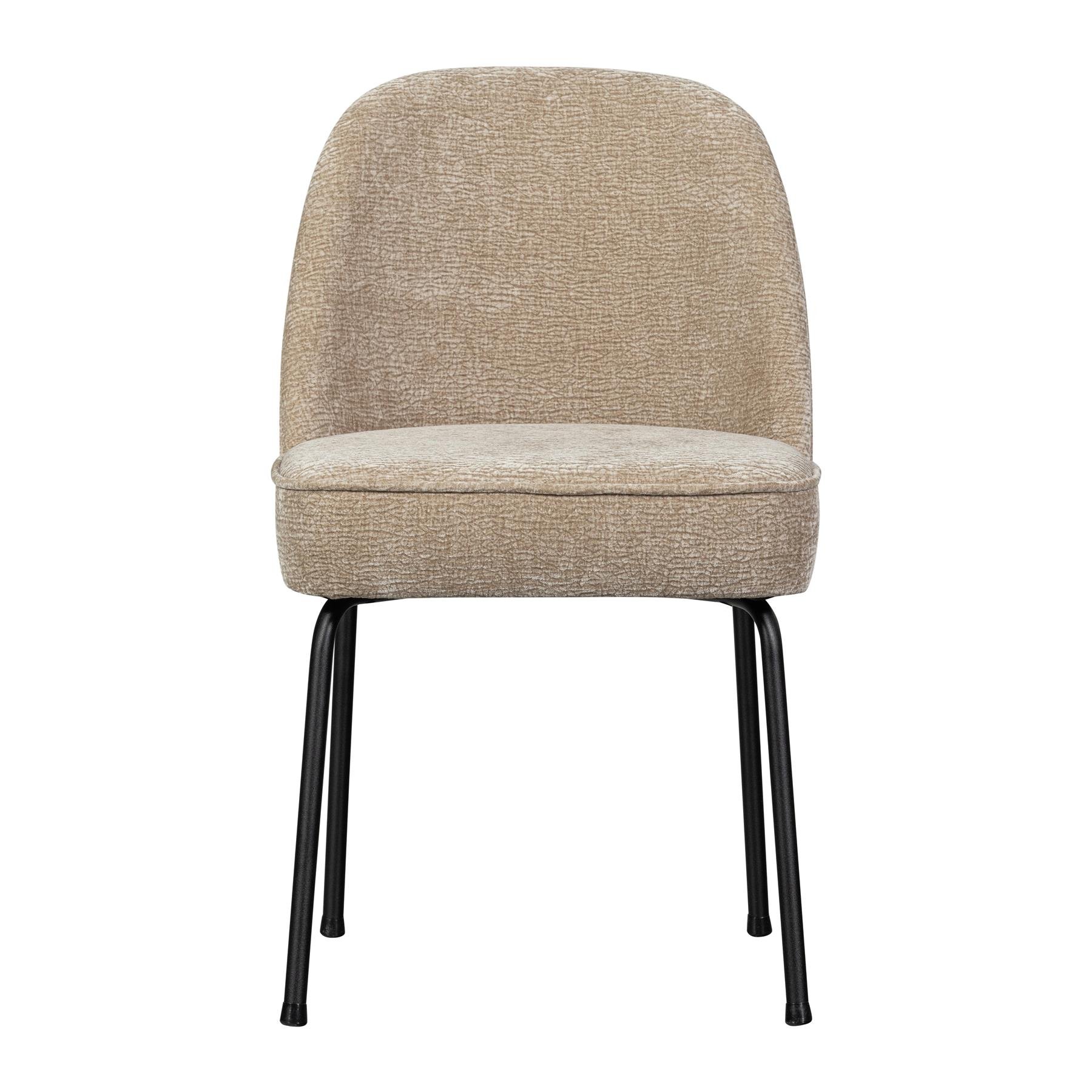 BePureHome Vogue Eetkamerstoel Chenille - Zand 