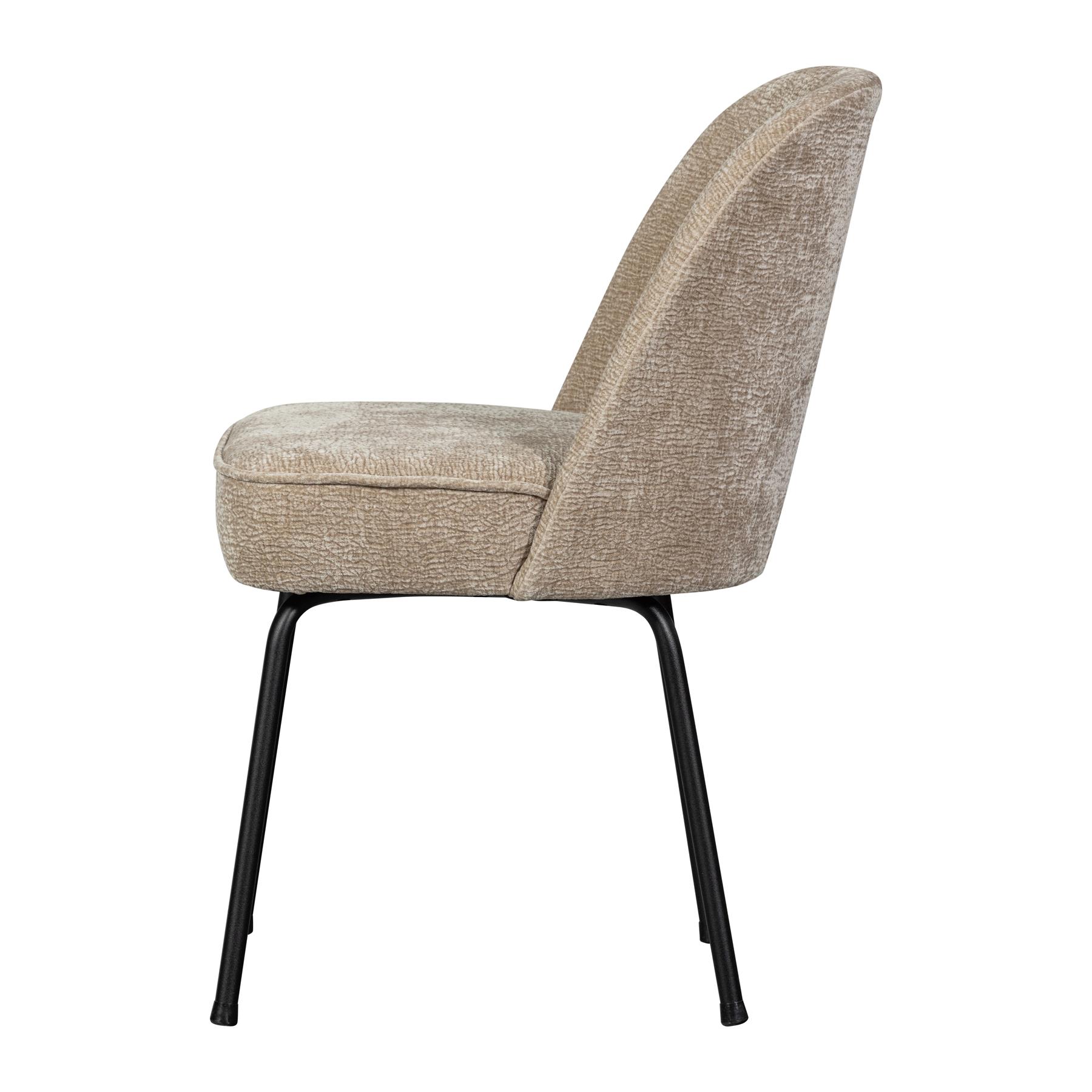 BePureHome Vogue Eetkamerstoel Chenille - Zand 