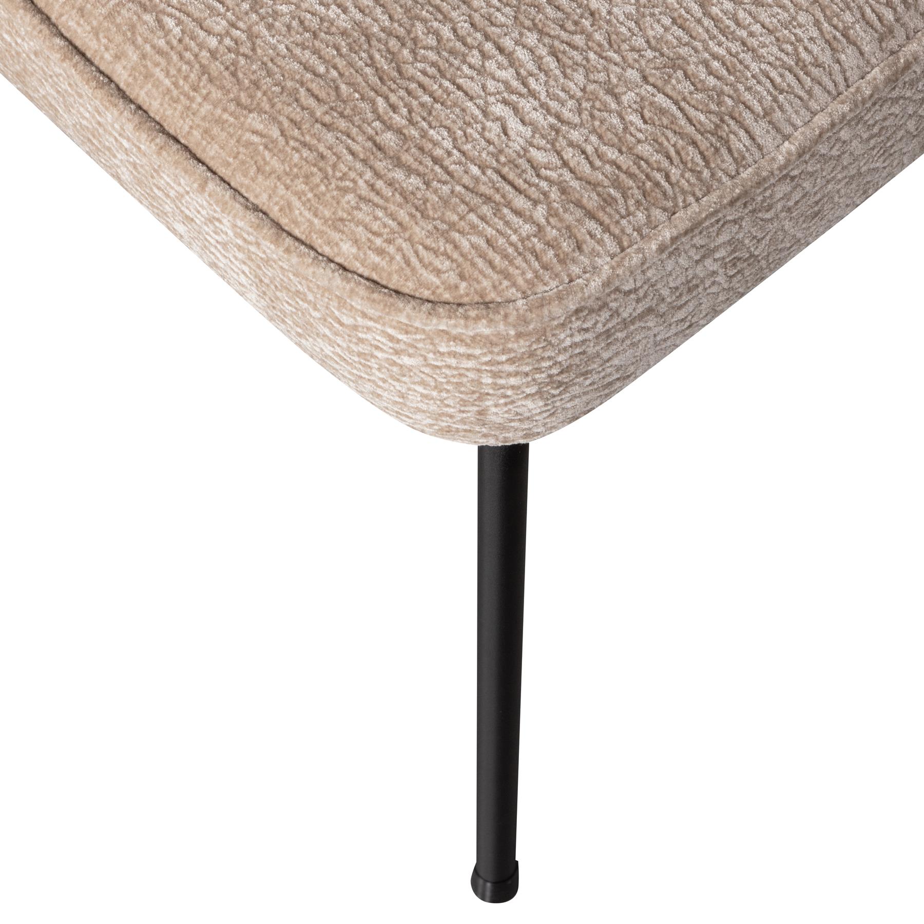 BePureHome Vogue Eetkamerstoel Chenille - Zand 
