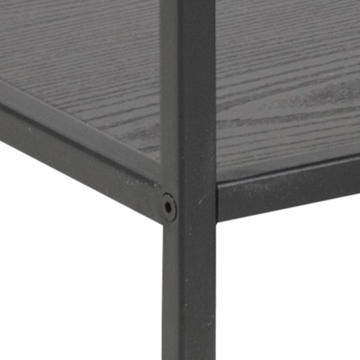 Lisomme Vic Open Kast van Metaal & Hout - B 114 cm - Zwart