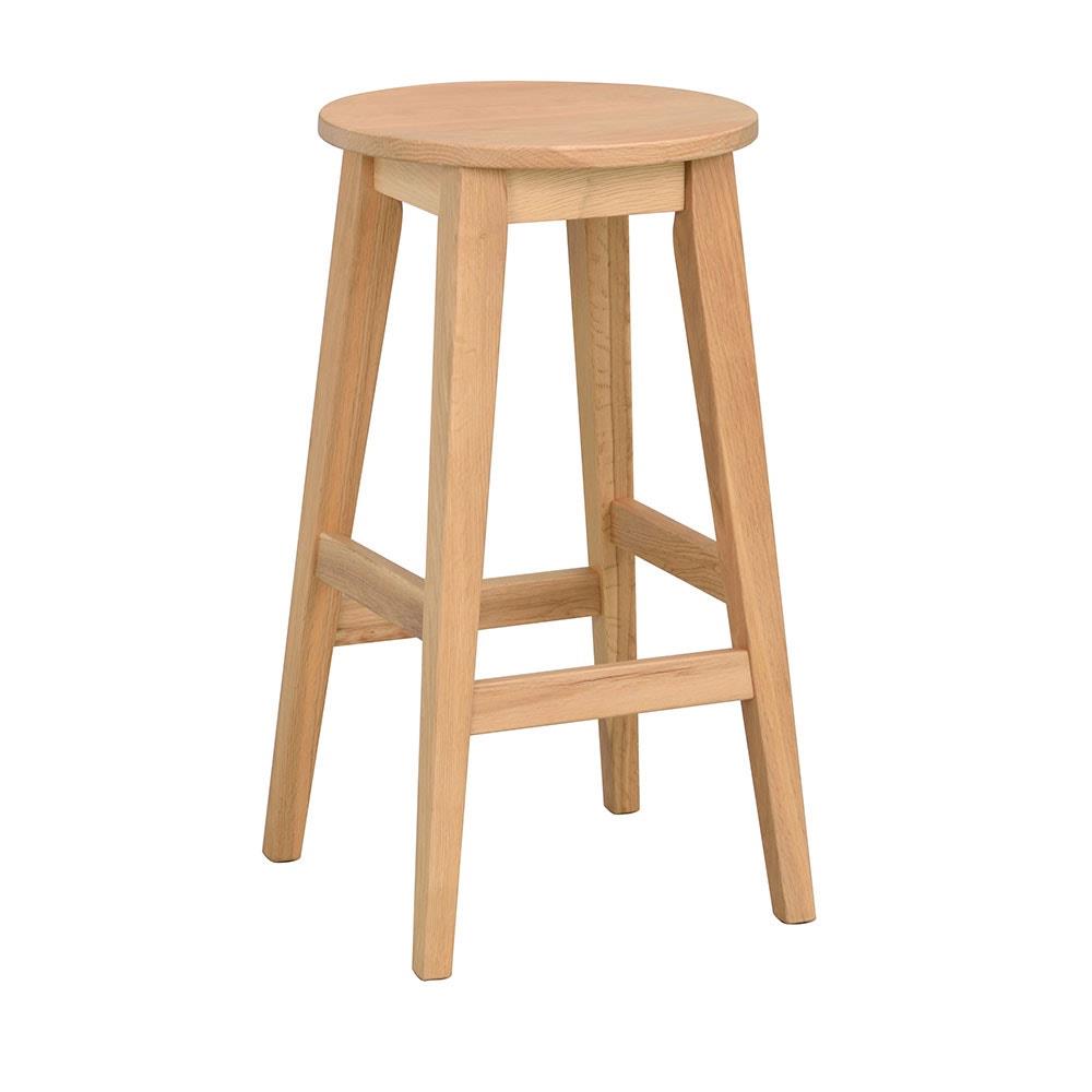Rowico Home Austin Houten Barkruk voor Kookeiland - 65 cm - Naturel