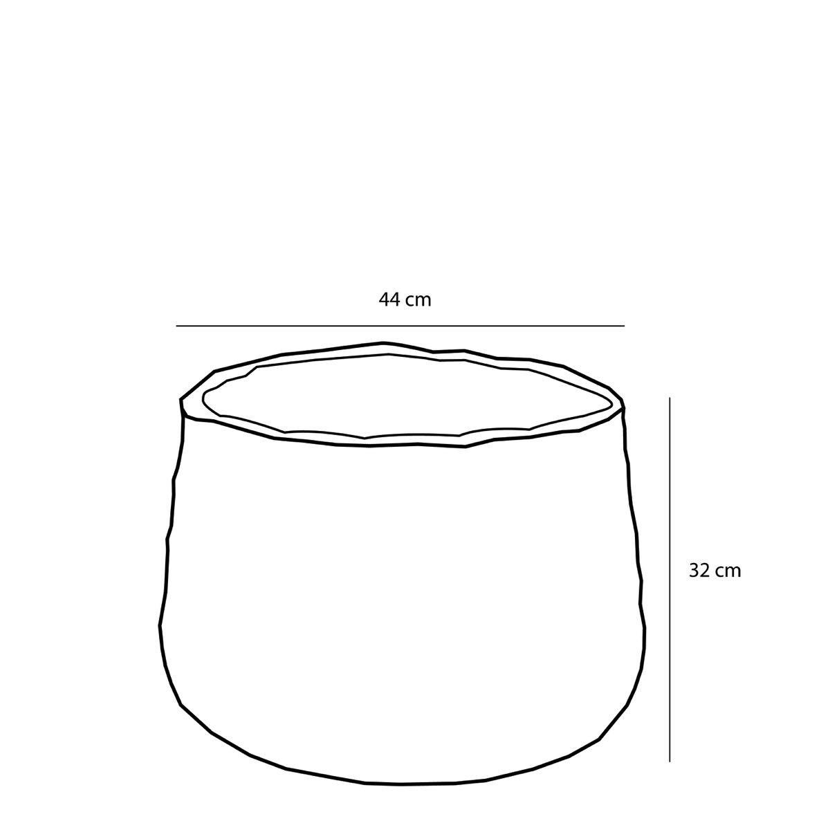 Mica Decorations Avalon Mandenset voor Planten Ø44 cm Lichtbruin