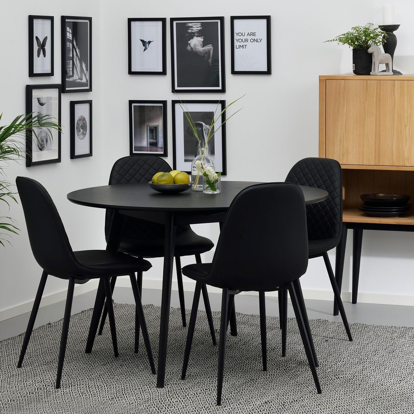 Rowico Home Yumi Ronde Houten Eettafel Ø 115 - Zwart
