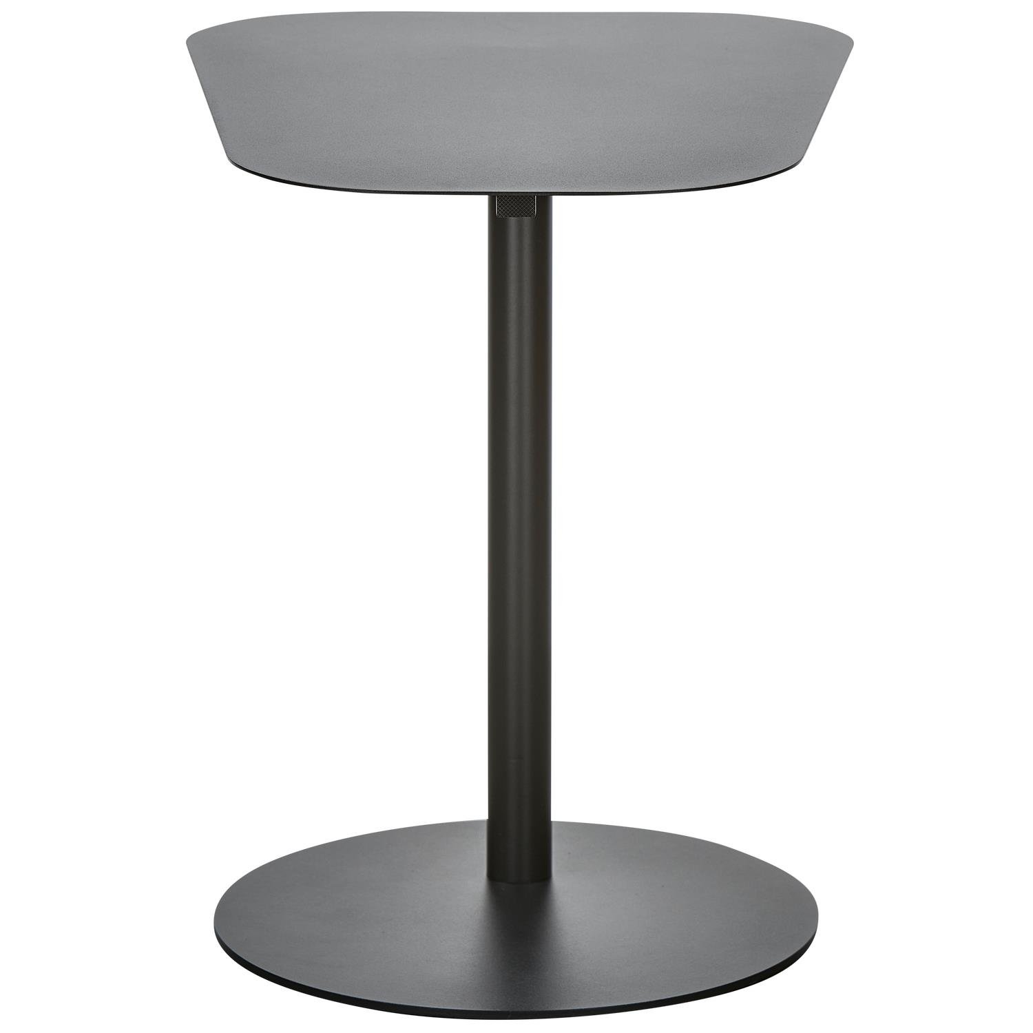 WOOOD Bijzettafel Lia - Metaal - Zwart - 50x50x38