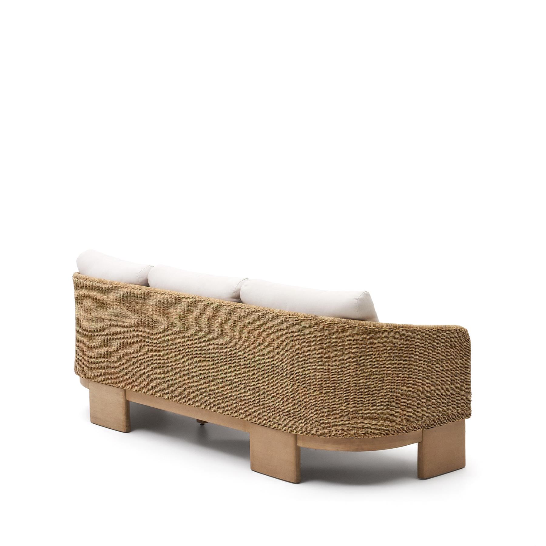 Kave Home - 3-zitsbank Xoriguer van synthetisch rotan en FSC 100%