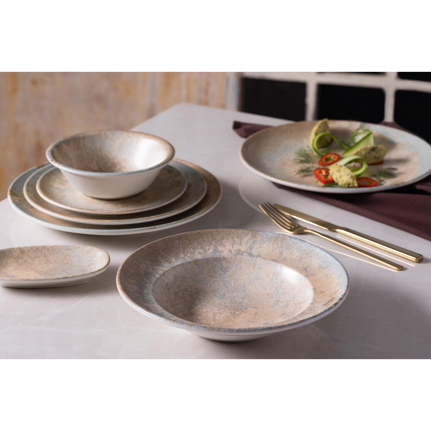Bonna Serveerschaal - Luz - Porselein - 15x8.5 cm - set van 2