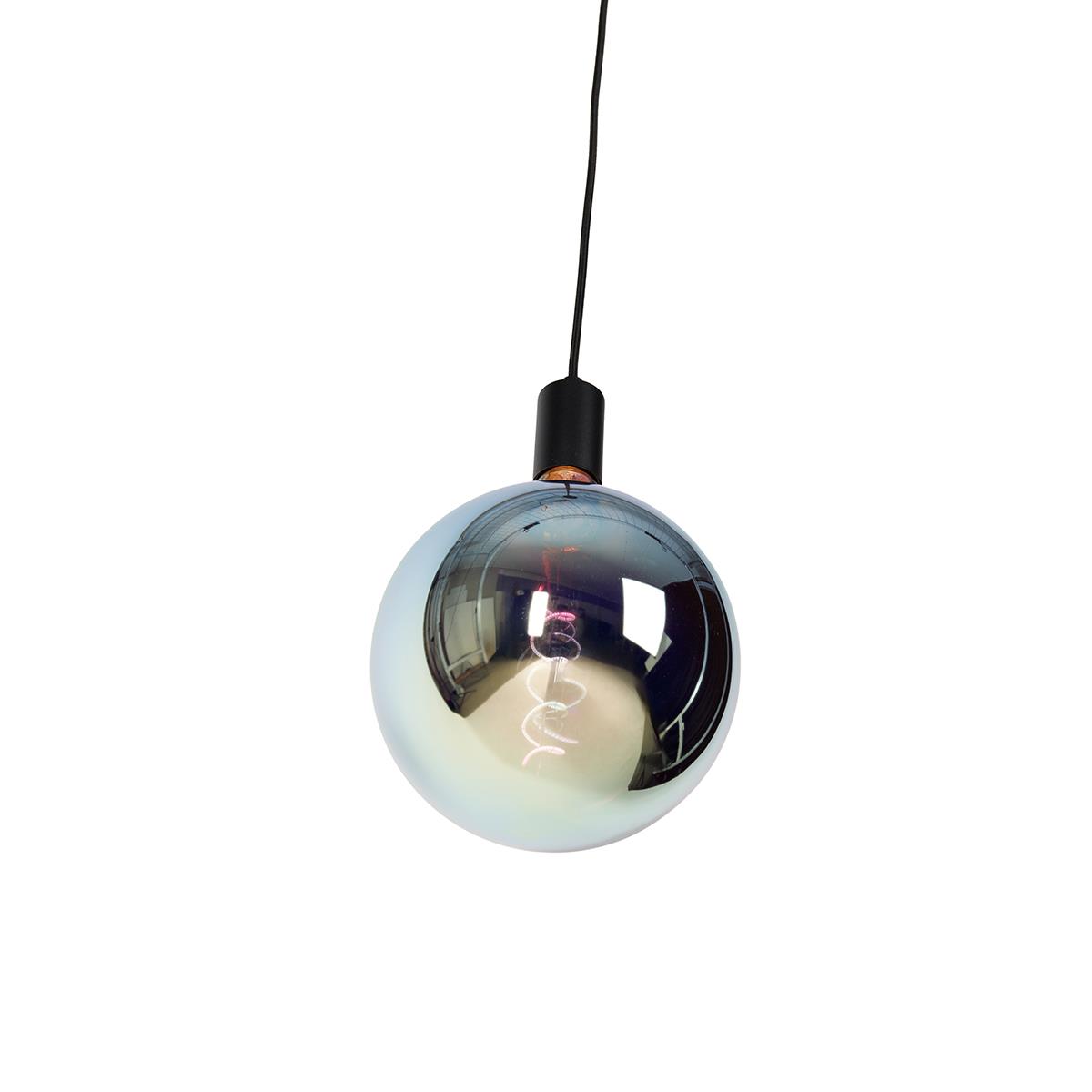 QAZQA Industriële hanglamp zwart incl. LED G200 dimbaar - Facil