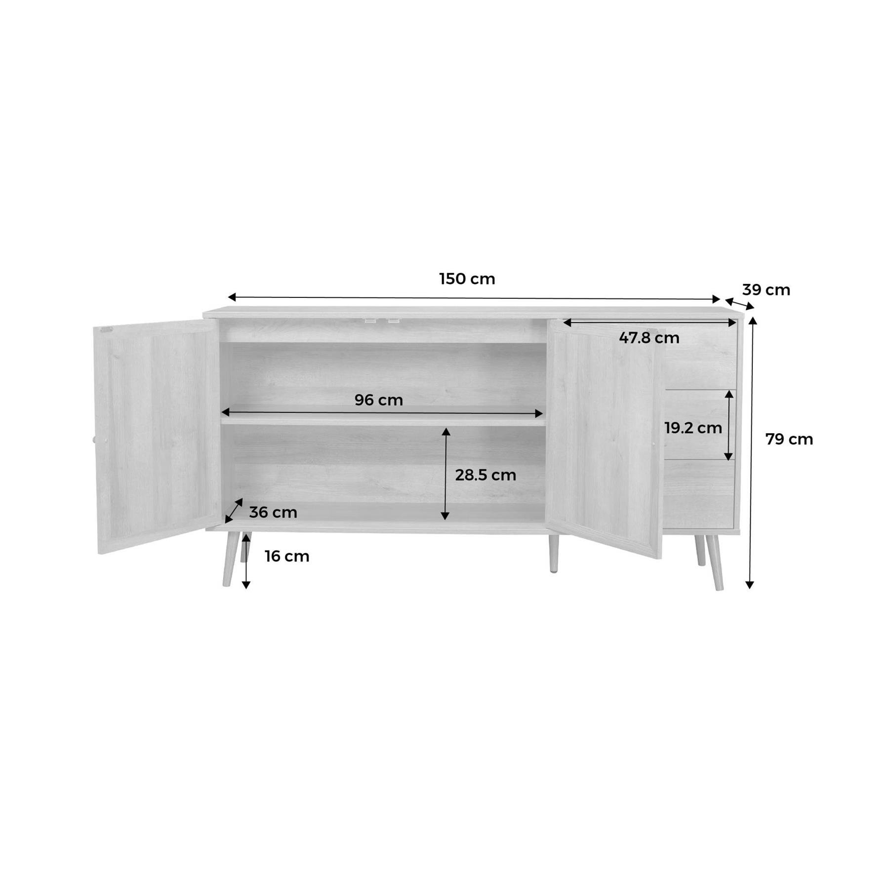 sweeek - Dressoir, 150x39x79cm