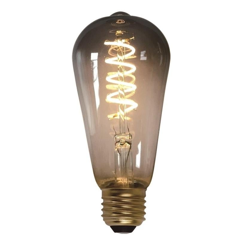 Freelight E27 7Watt Led Smoke 64mm incl. Stappen Dimmer