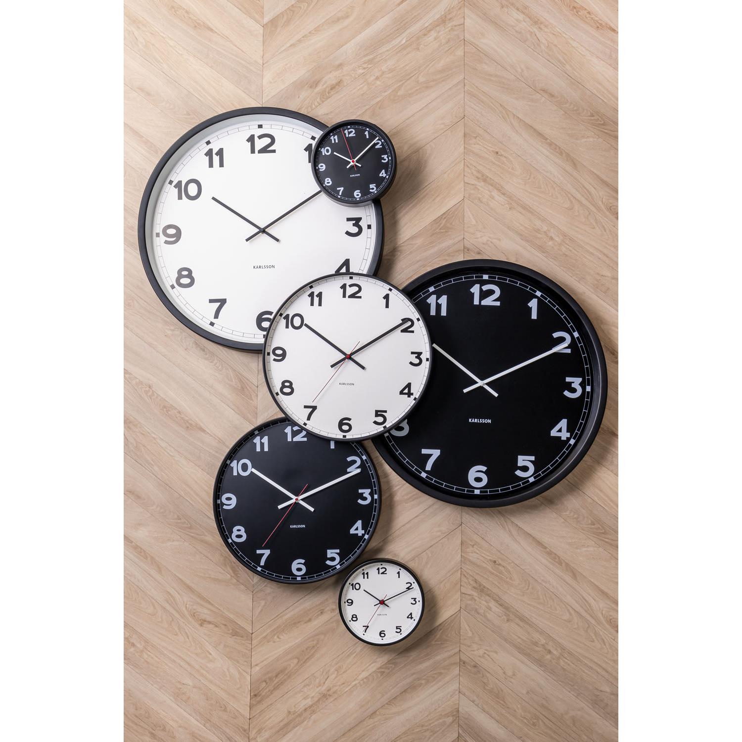 Karlsson - Wandklok New Classic - Medium - Zwart - Ø40,6cm