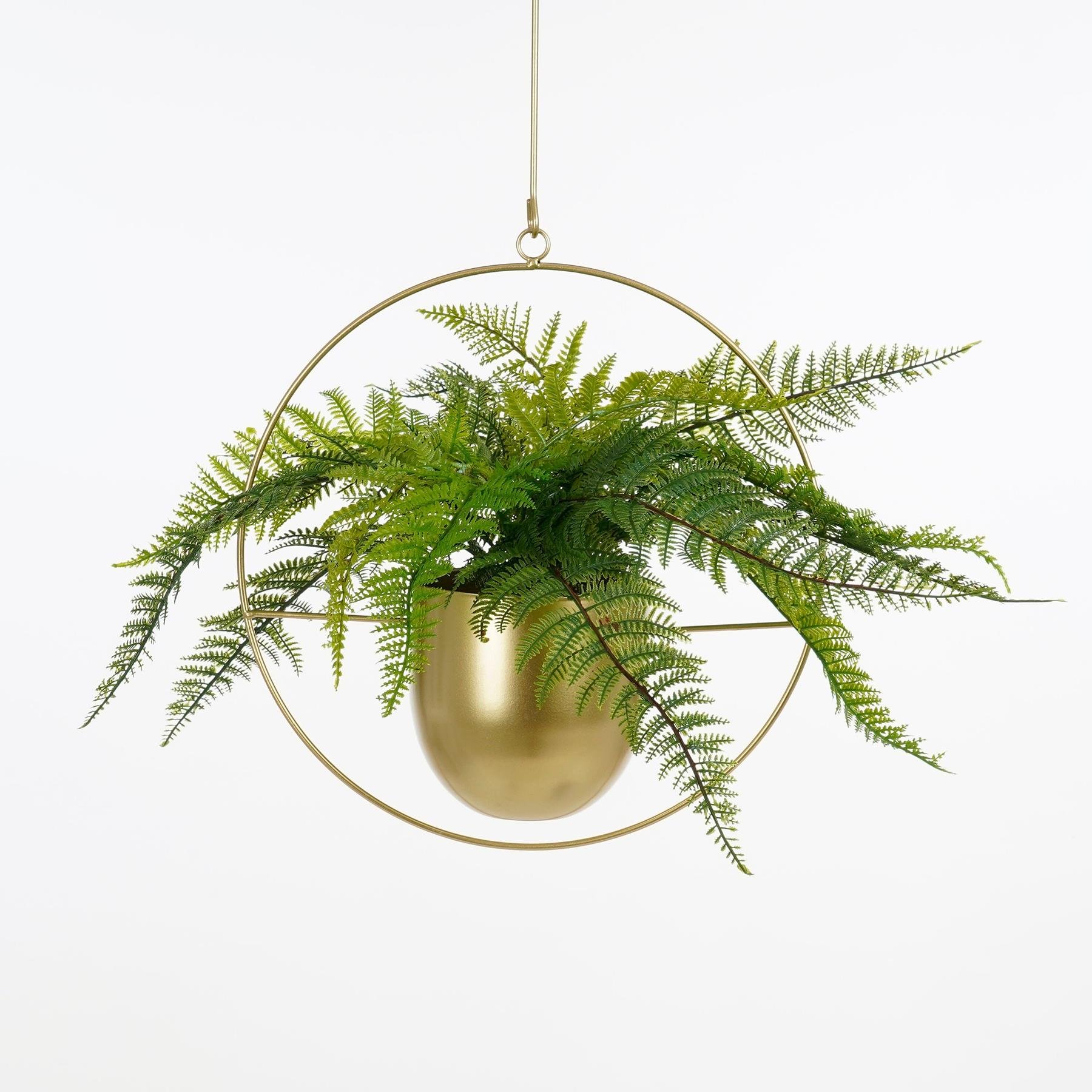 Mica Decorations Dexter Hangende Bloempot - L34 x B14 x H65 cm - Goud
